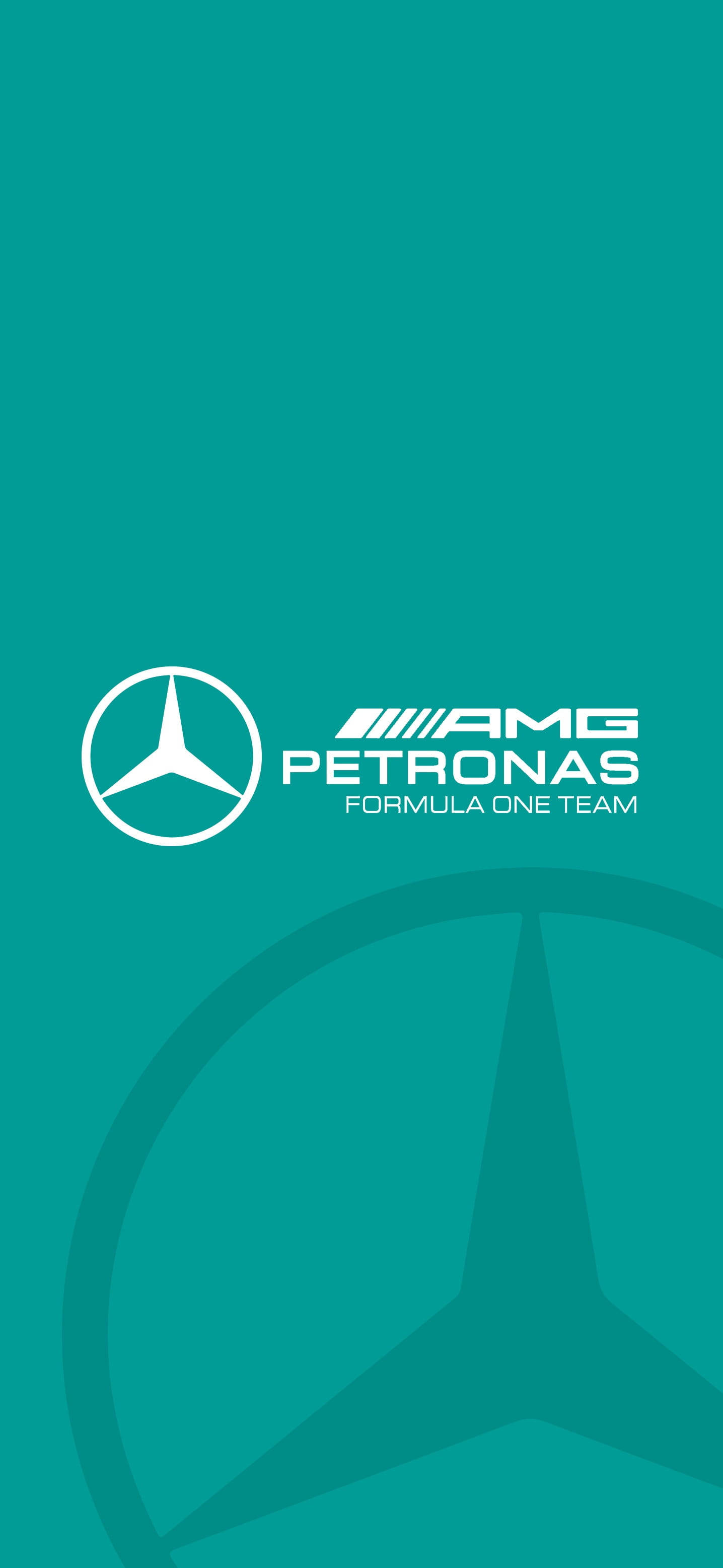 F1 AMG Petronas Turkuaz Logo iPhone Duvar Kağıdı