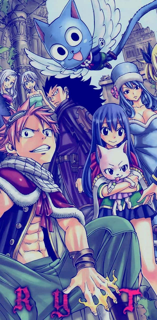 Fairy Tail Estetik Renkli Sayfa Duvar Kağıdı