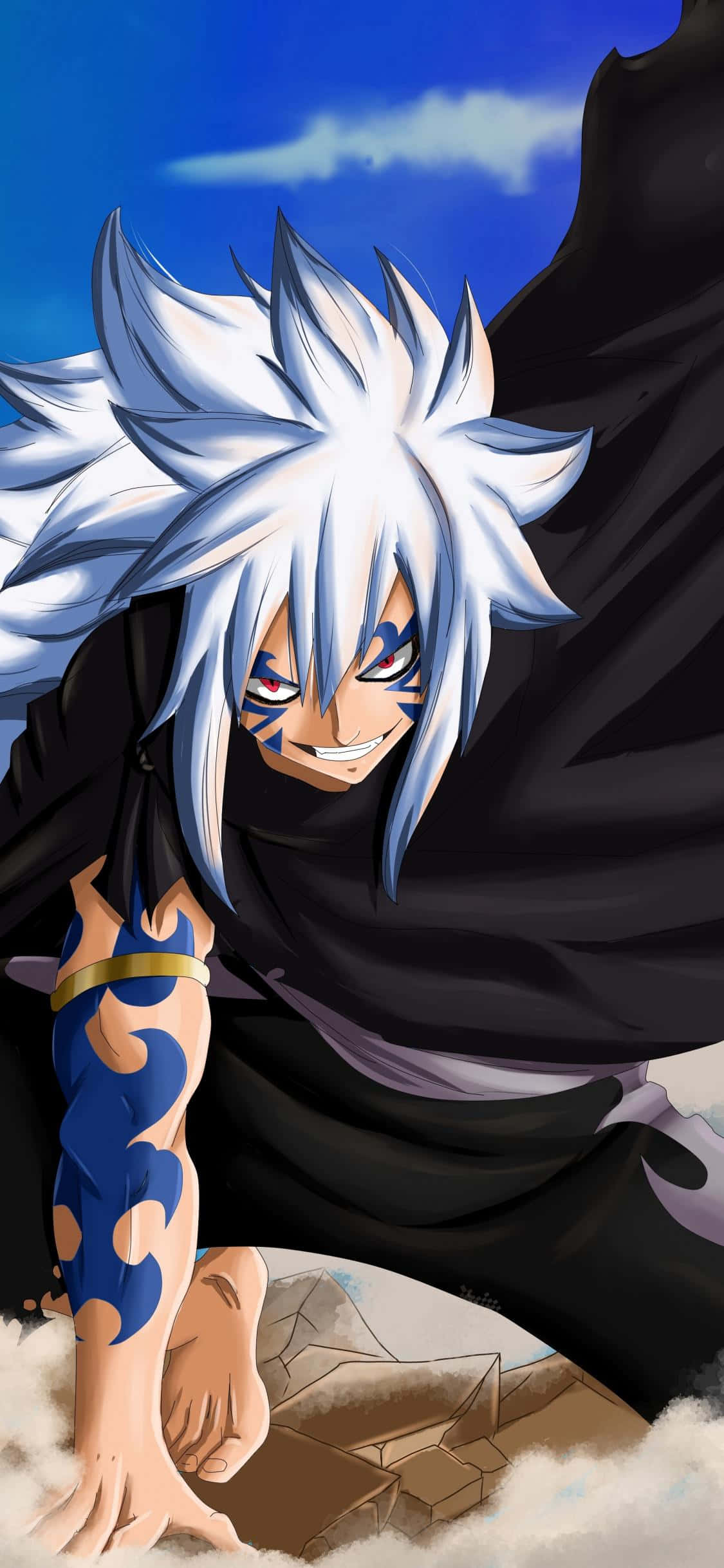 Fairy Tail iPhone Karakteri Acnologia Gülümsüyor Duvar Kağıdı