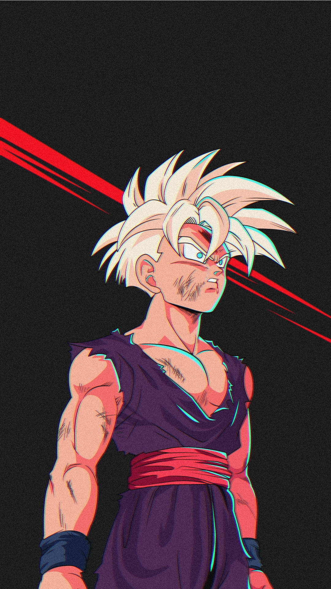 Fan Yapımı Gohan Süper Saiyan 2 Sanatı Duvar Kağıdı