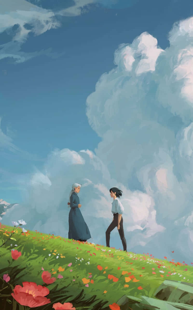 "Fantezilerinizi Bir Studio Ghibli Telefonuyla Hayata Geçirin!" Duvar Kağıdı