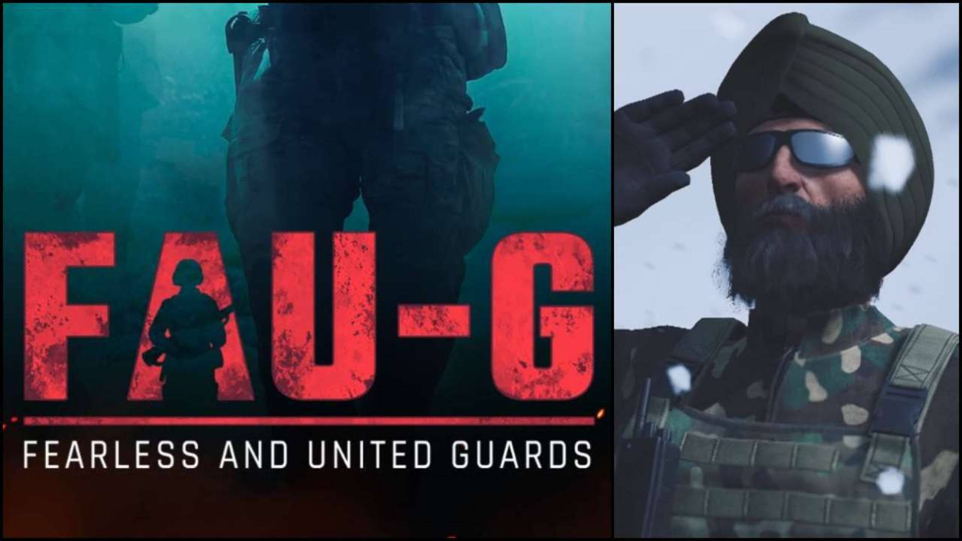 FAU-G Logosu Asker Selamı Duvar Kağıdı