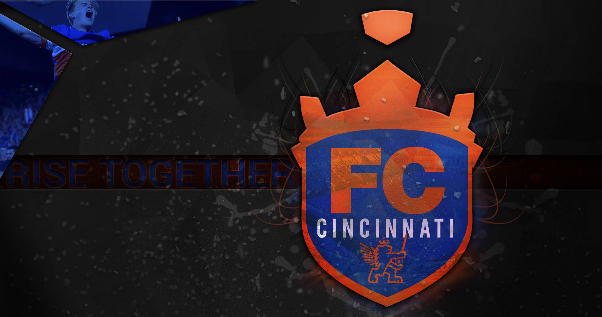 FC Cincinnati Birlikte Yüksel — Estetik sanat GIF Duvar Kağıdı