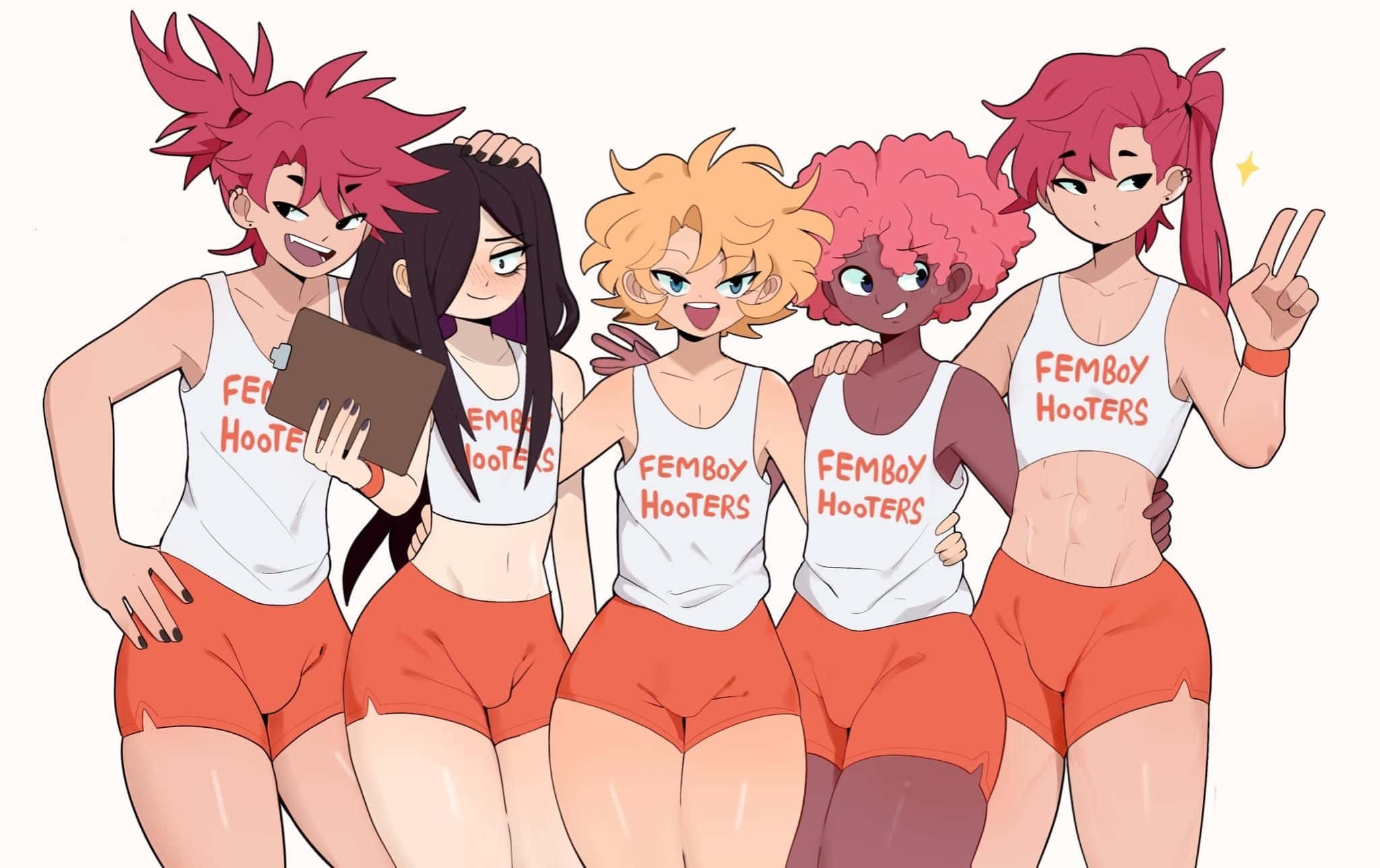 Femboy Hooters Şarkısı Yung Waifu Duvar Kağıdı