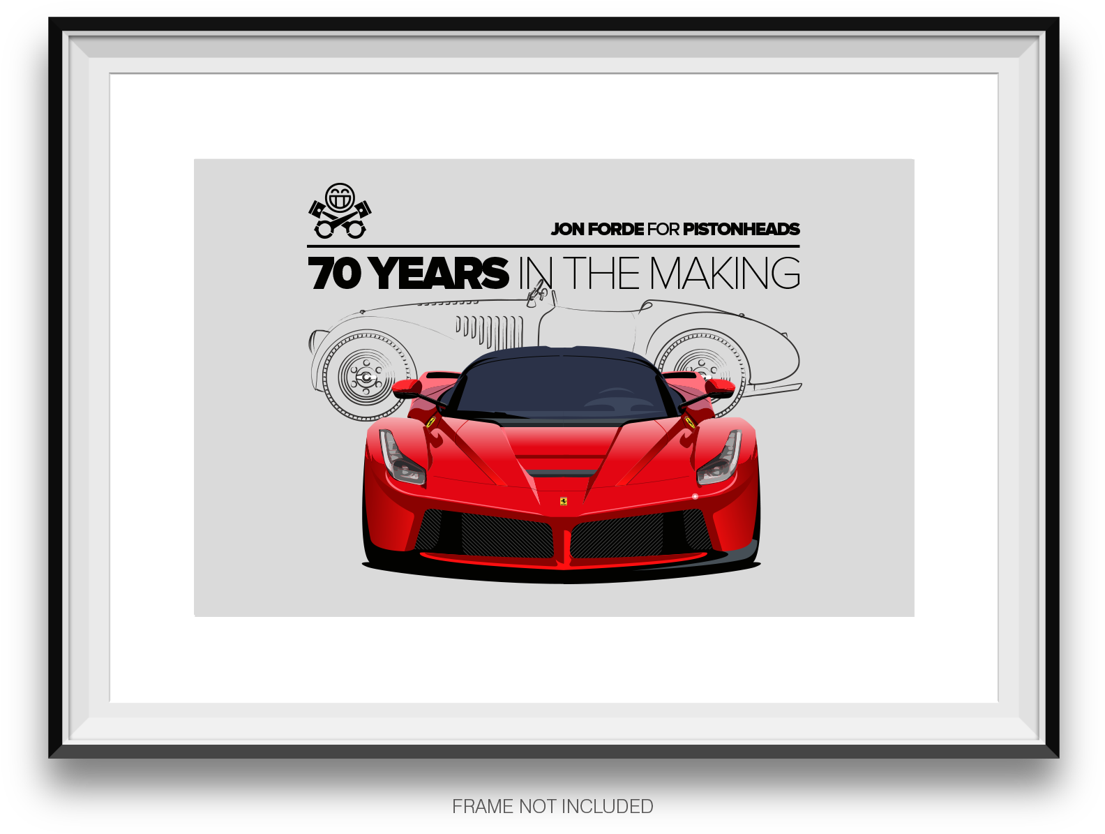 Ferrari 70 Yıllık Yolculuk Sanat Eseri Duvar Kağıdı