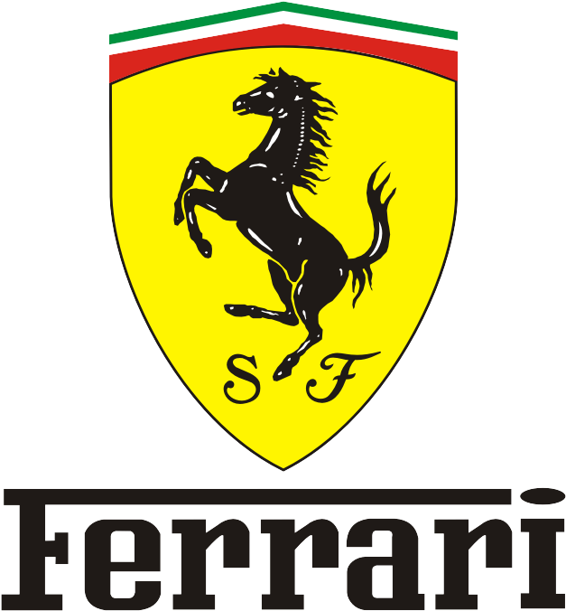 Ferrari Logosu ve Şaha Kalkan At Duvar Kağıdı