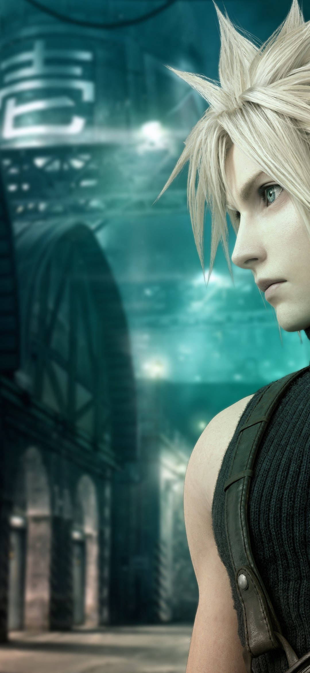 Final Fantasy 7 Cloud Yan Profil Duvar Kağıdı