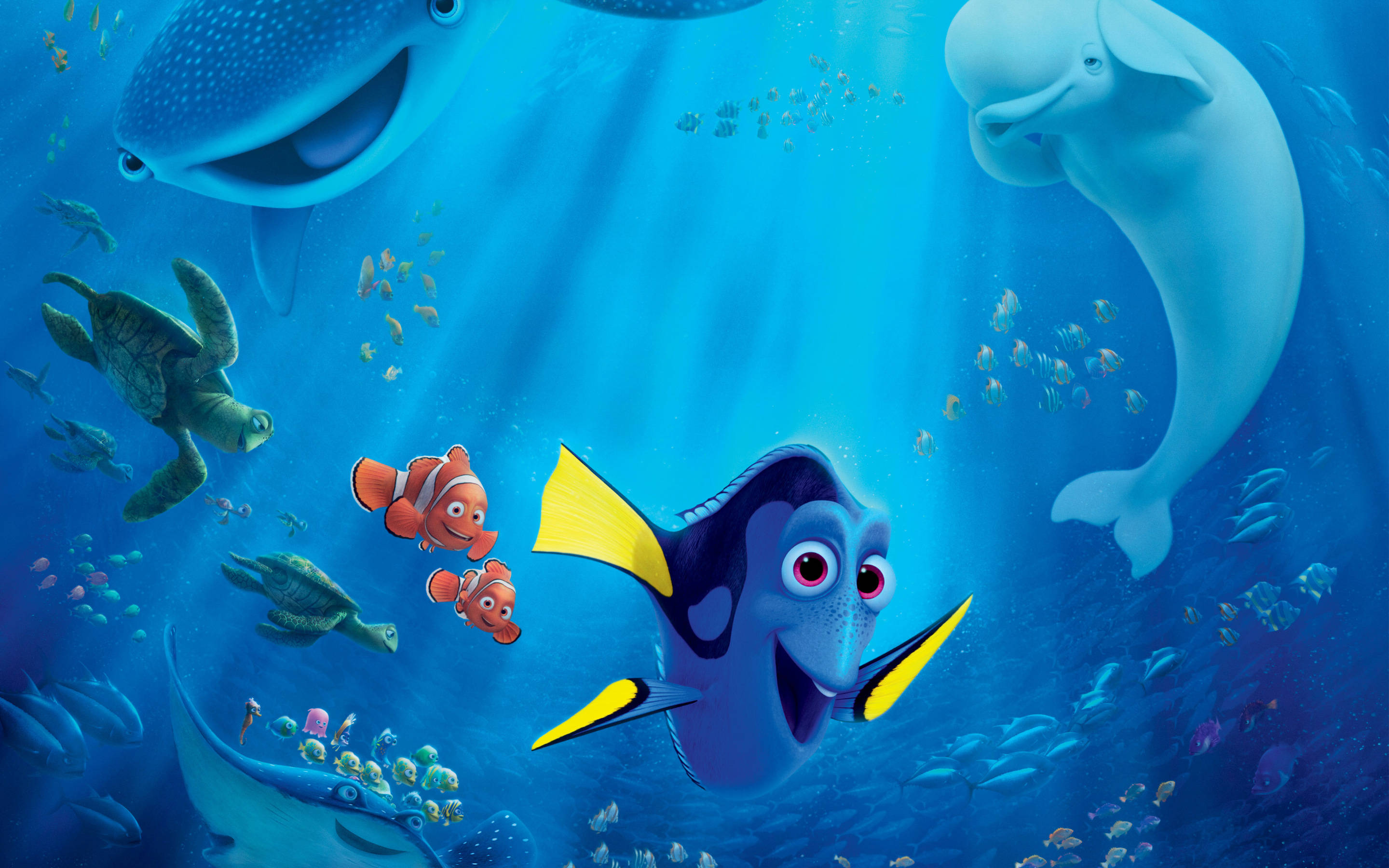 Finding Dory ve Nemo Disney 4K Ultra Geniş Duvar Kağıdı