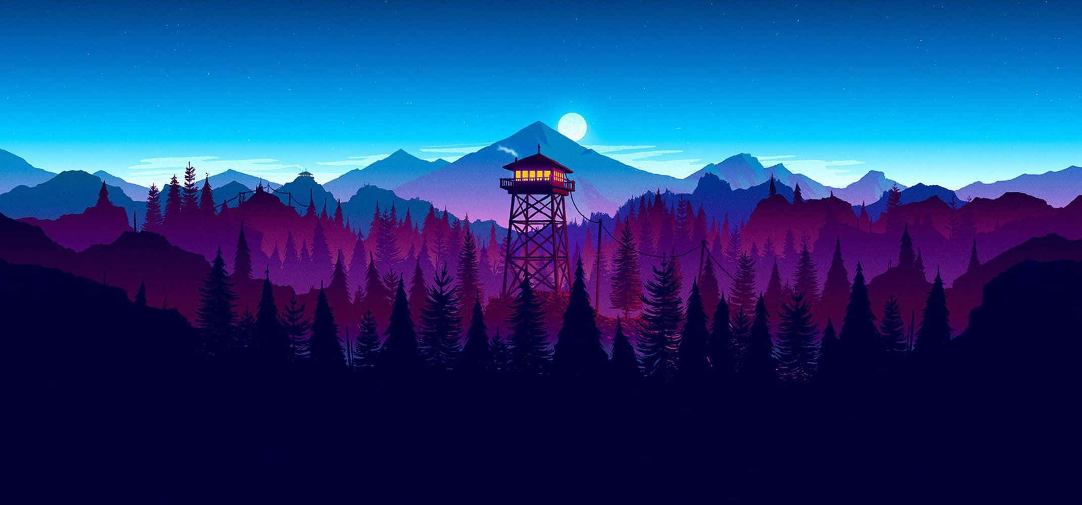 Firewatch Dağları En İyi Monitör Duvar Kağıdı
