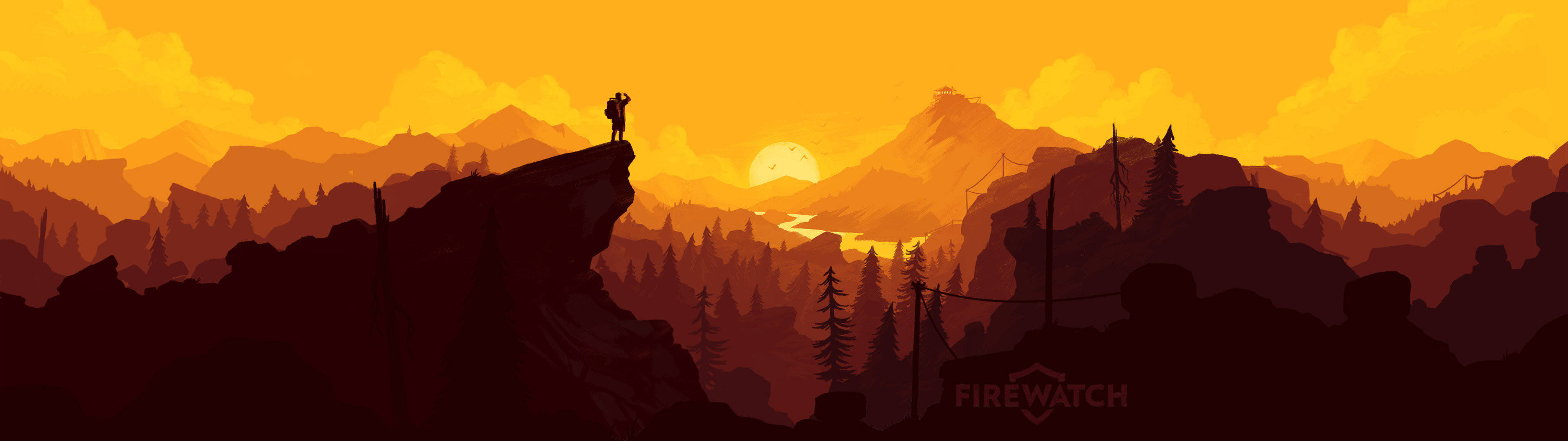 Firewatch ile Çift Ekran Macerasına Dalın Duvar Kağıdı