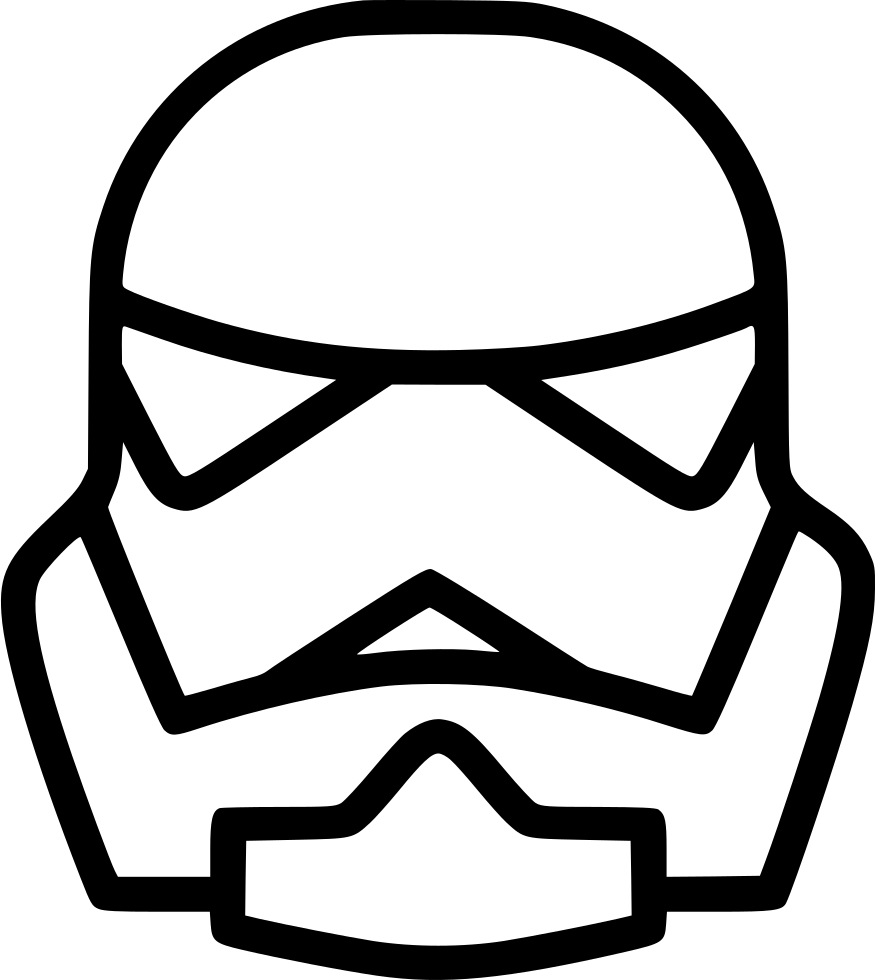 First Order Stormtrooper Kaskı Anahat Duvar Kağıdı