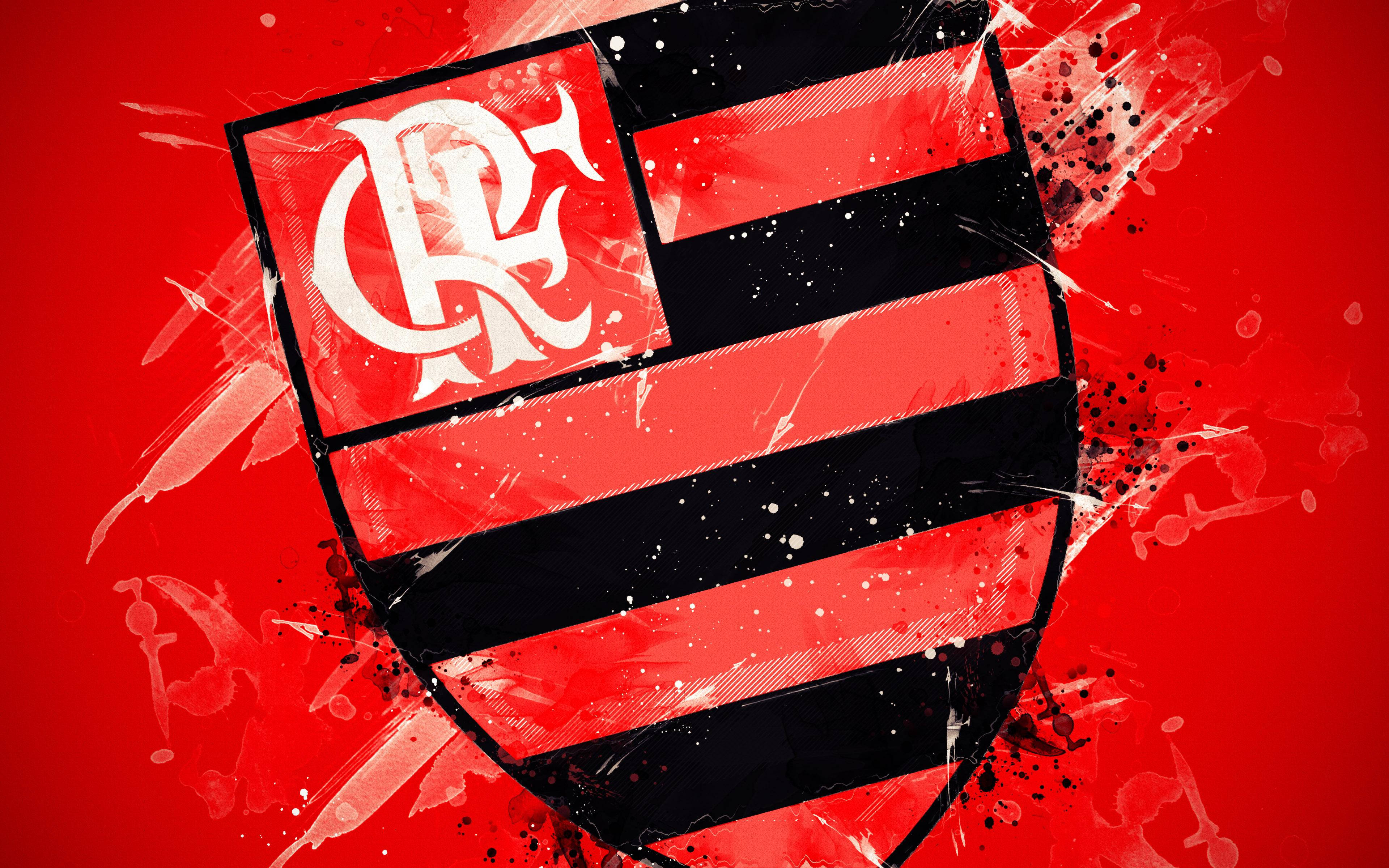 Flamengo FC Dağılmış Amblem Duvar Kağıdı