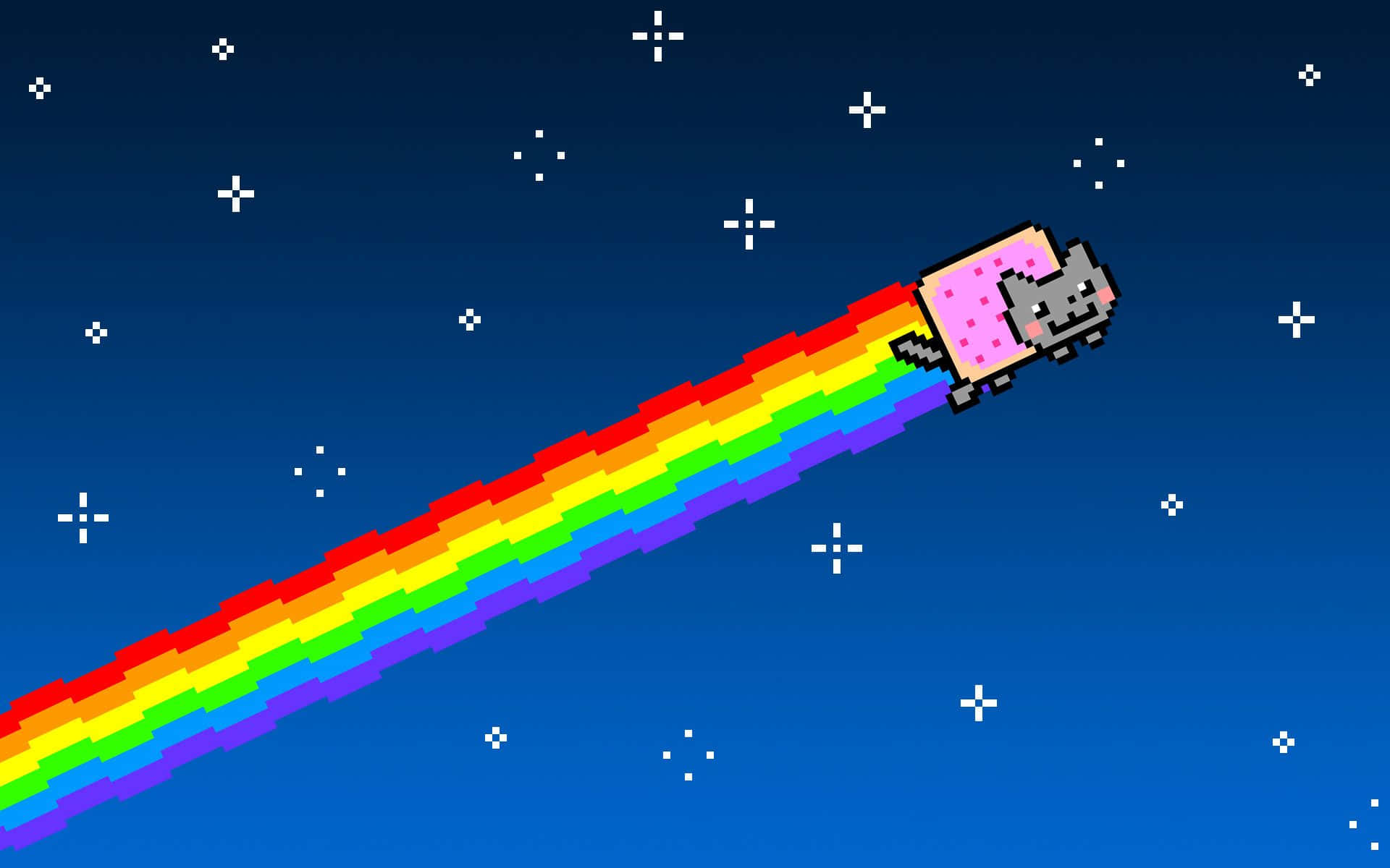 Flappy Nyan Galaksi Kedisi Duvar Kağıdı