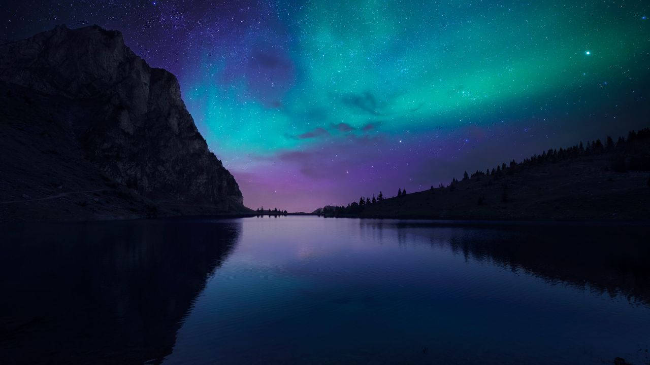 Florida'da Renkli Aurora Duvar Kağıdı