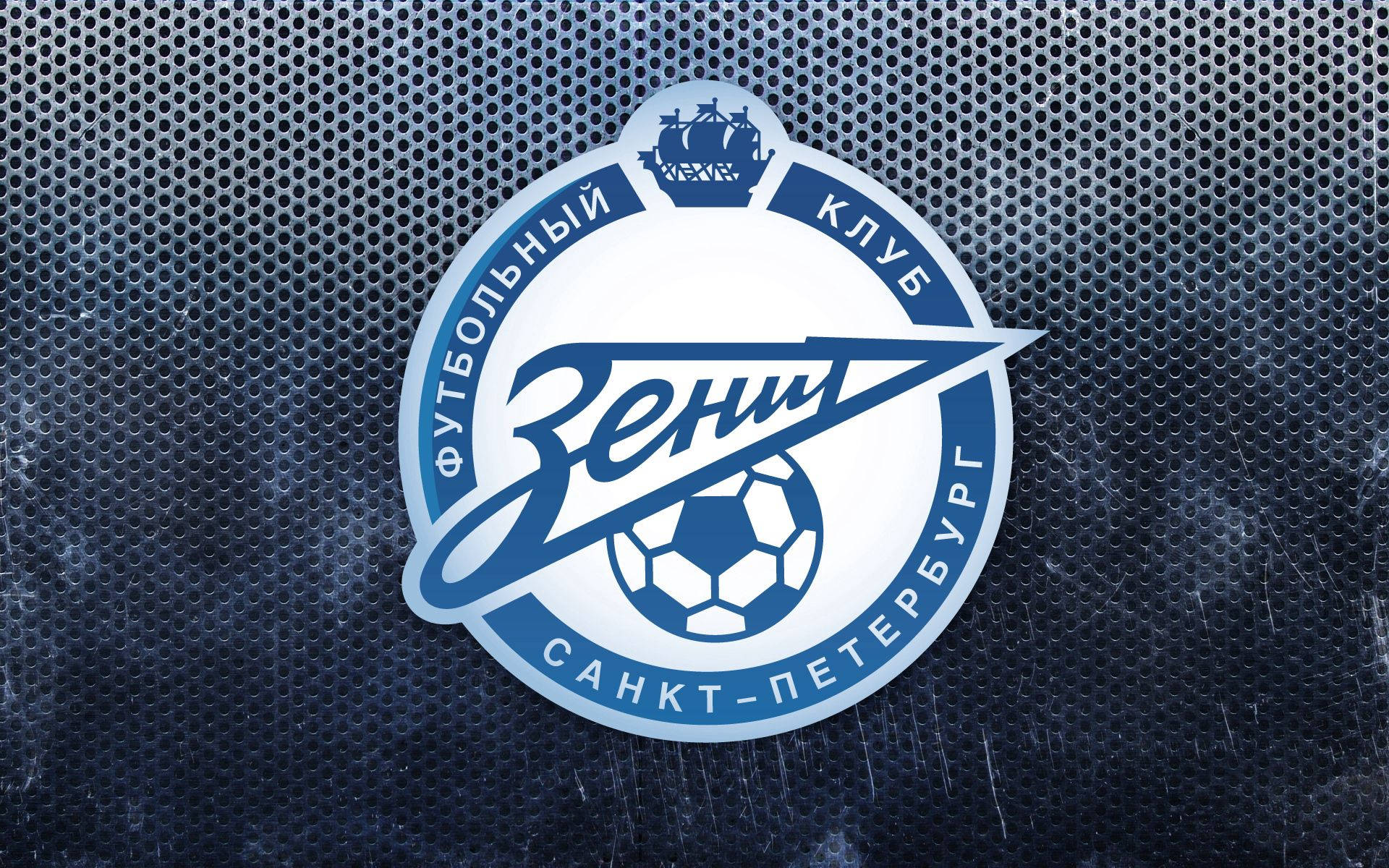 Football Club Zenit Saint Petersburg logosu masaüstü duvar kağıdı.