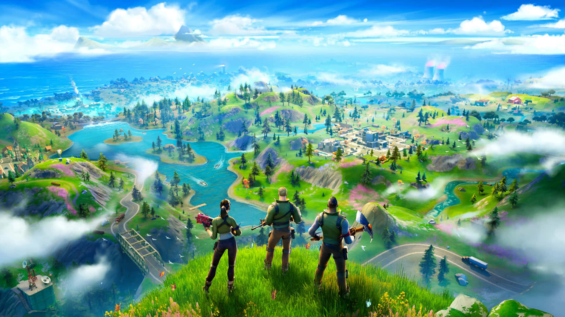 Fortnite Battle Royale Konumu 4K Duvar Kağıdı