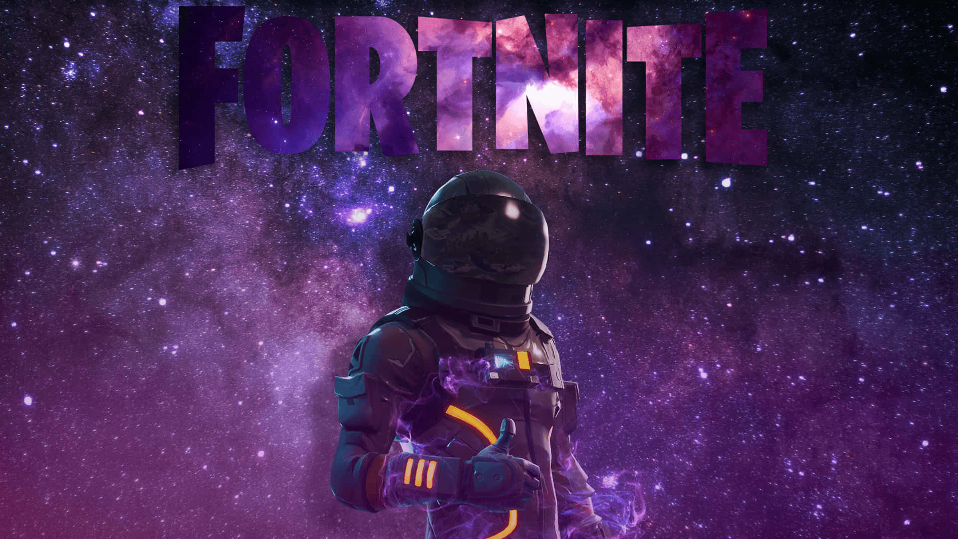 Fortnite Galaxy Kasklı Duvar Kağıdı