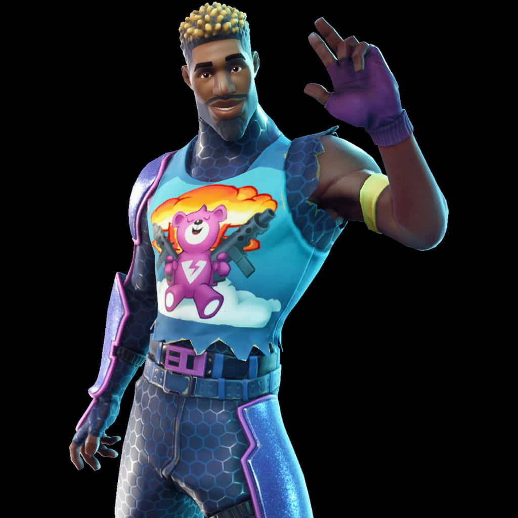 Fortnite Karakteri El Sallıyor Duvar Kağıdı