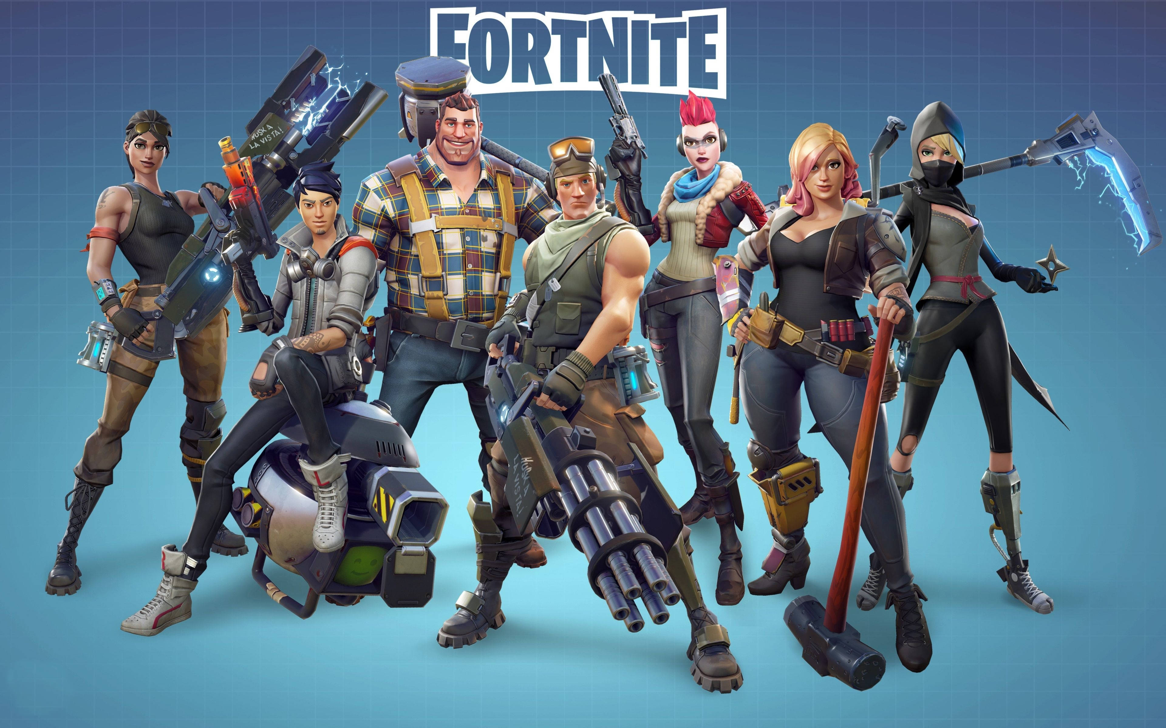 Fortnite Kostümünde İlginç Poster Duvar Kağıdı