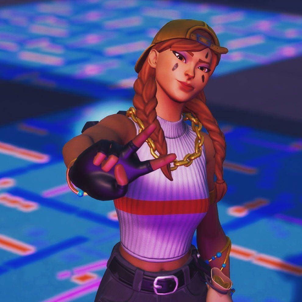 Fortnite PFP Cool Aura Barış İşareti Duvar Kağıdı