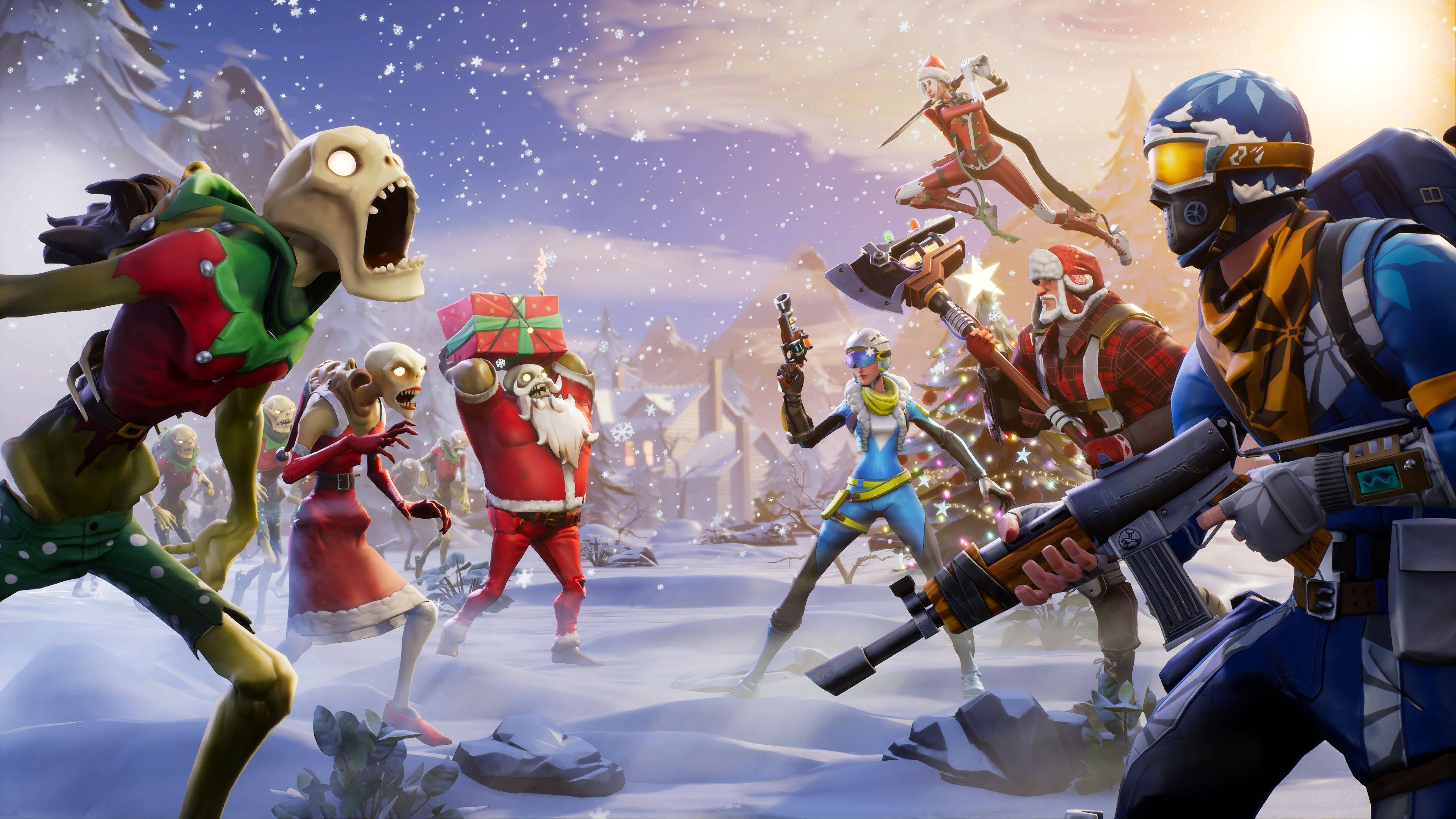 Fortnite Save the World ile Tatillerde Hayatta Kalın Duvar Kağıdı