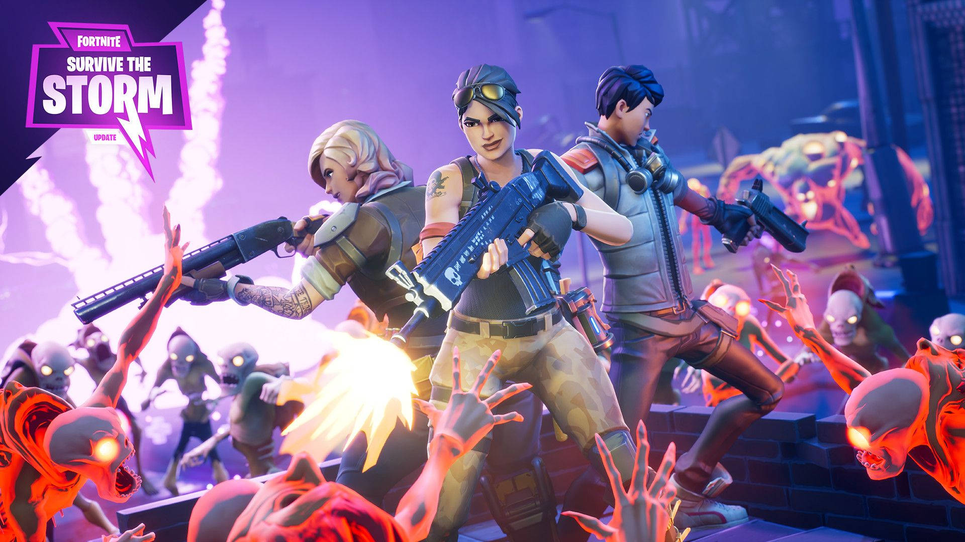 Fortnite'ta Fırtınadan Sağ Çık Duvar Kağıdı