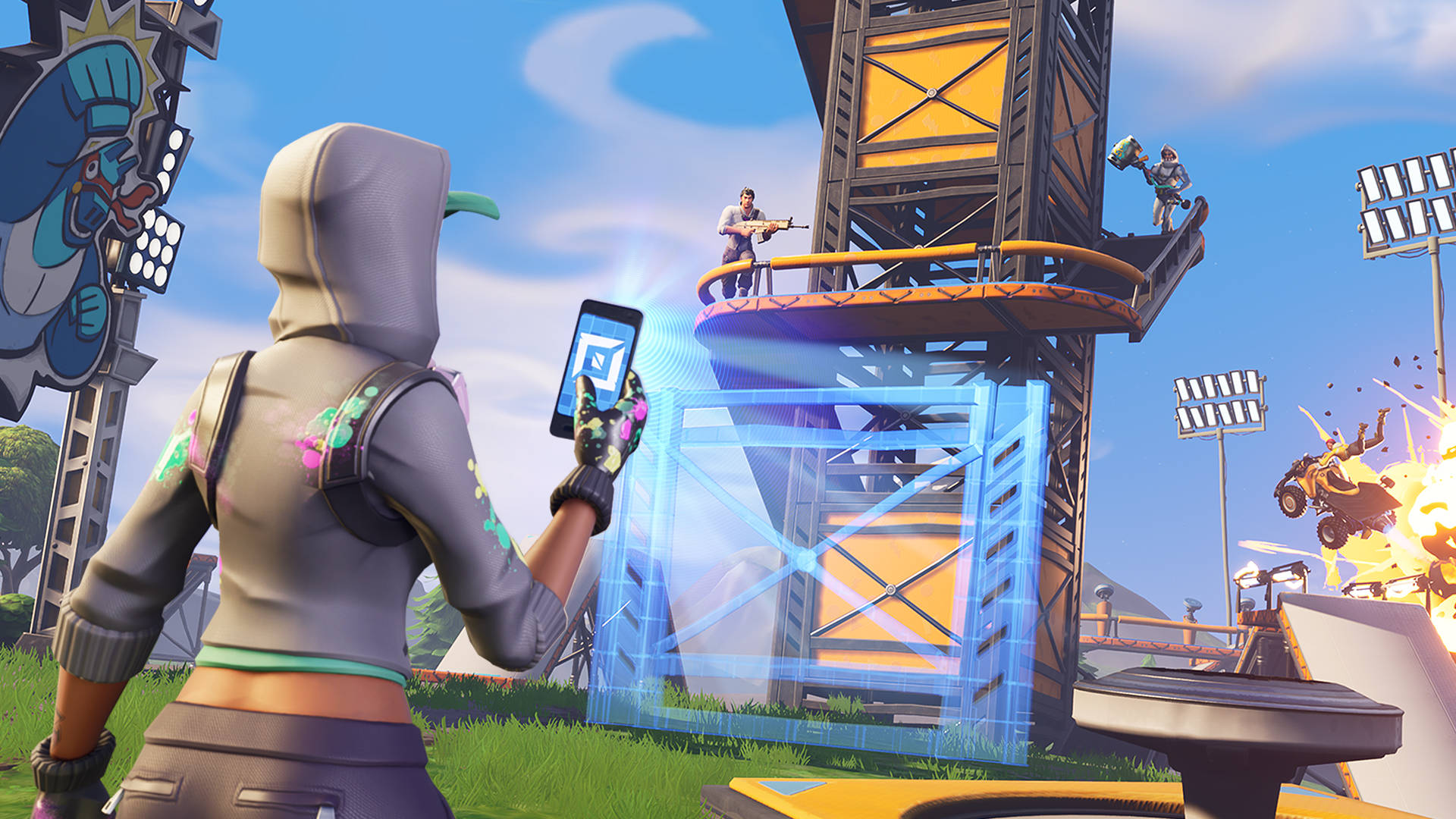 Fortnite'te Savaş Otobüsüne Hakim Olun Duvar Kağıdı