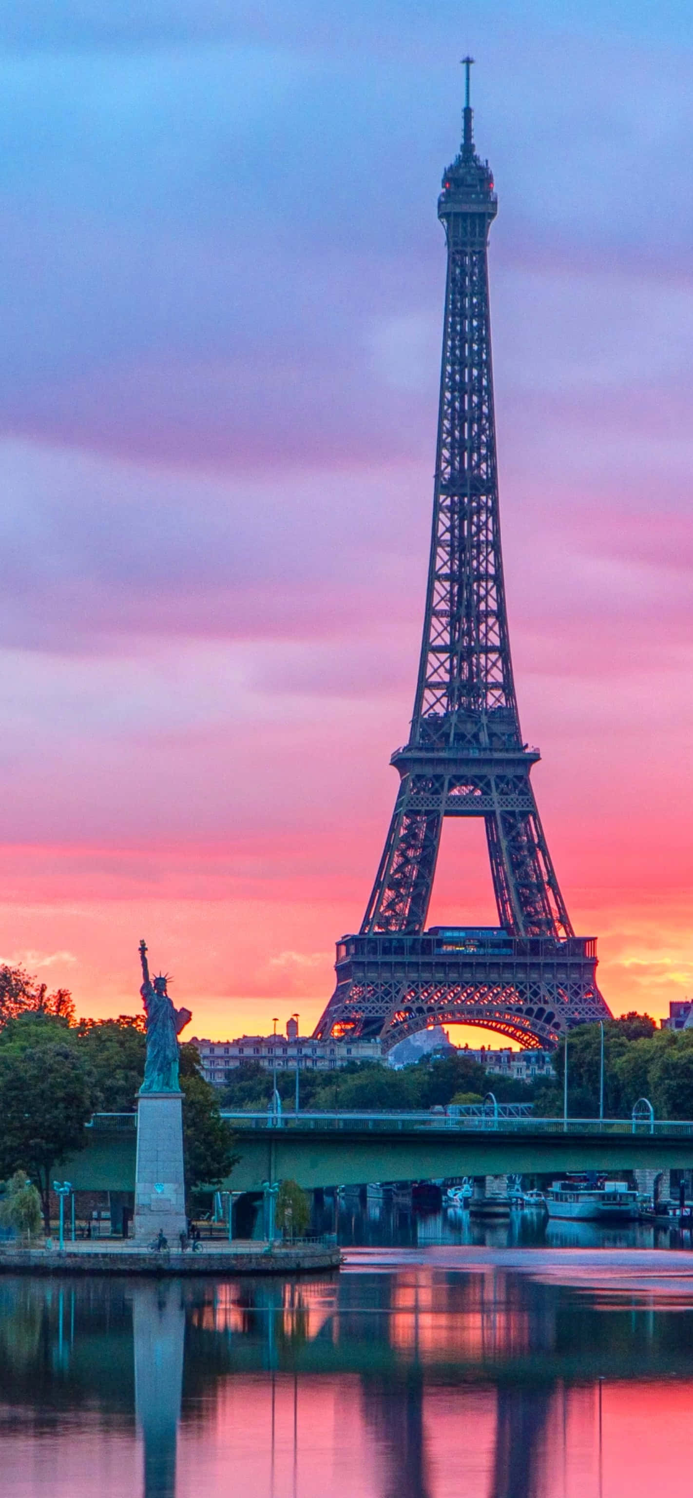 Fransa'nın Güzel Şehri Paris. Duvar Kağıdı