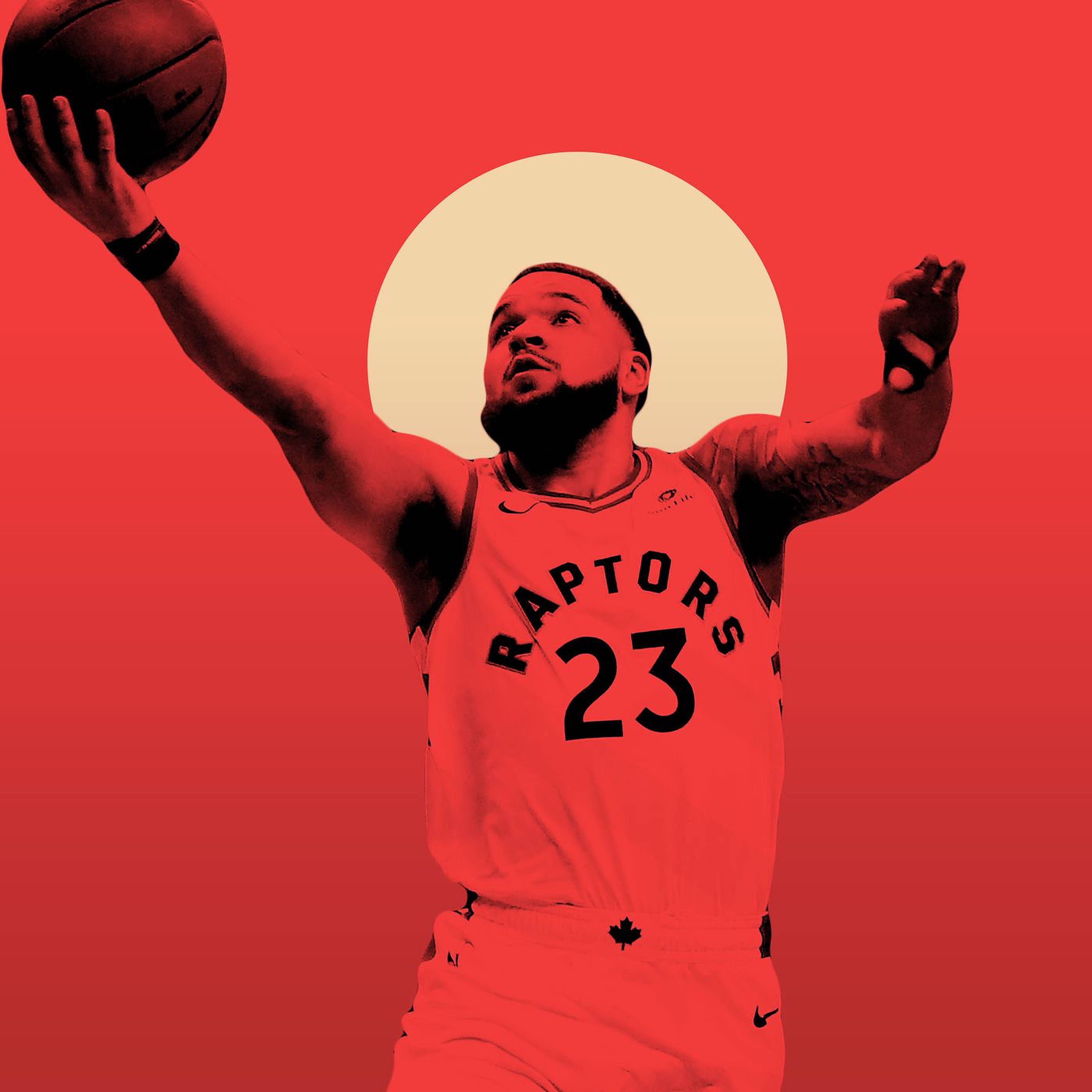 Fred Vanvleet Kırmızı Sanat Eseri Duvar Kağıdı