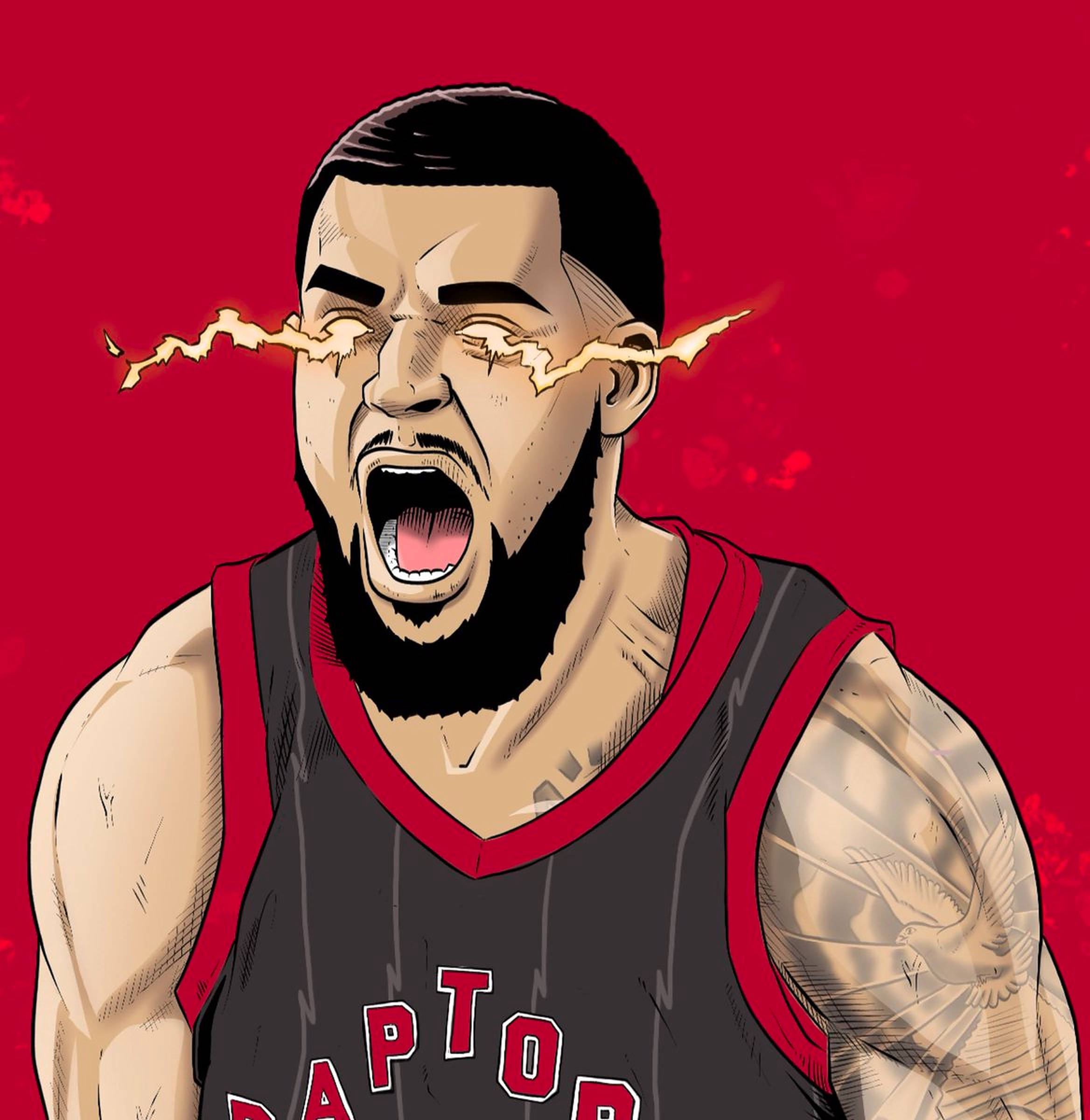 Fred Vanvleet Yıldırım Sanatı Duvar Kağıdı