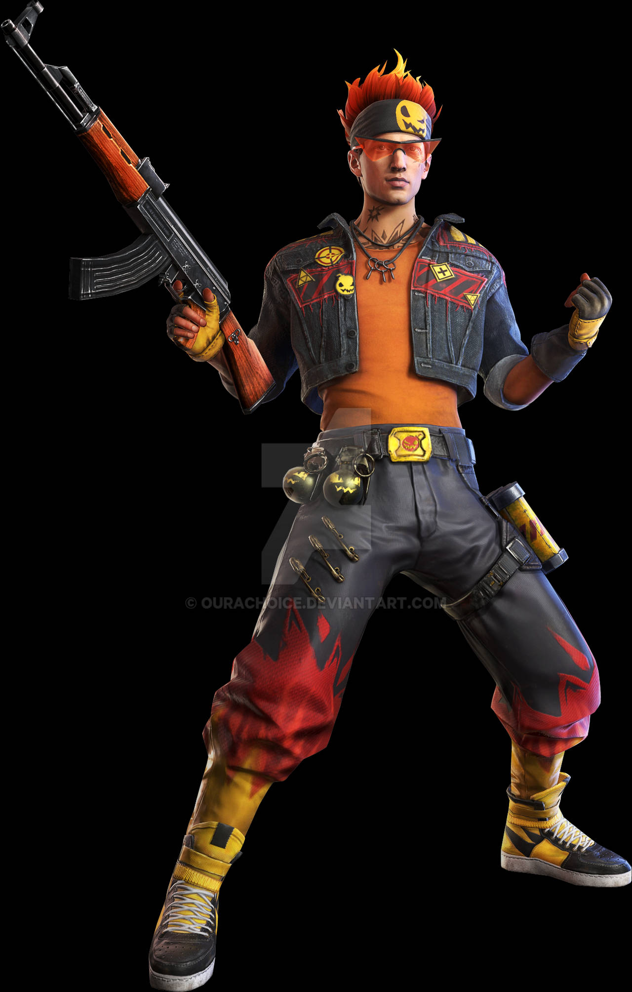 Free Fire Karakteri Olarak Alvaro Duvar Kağıdı