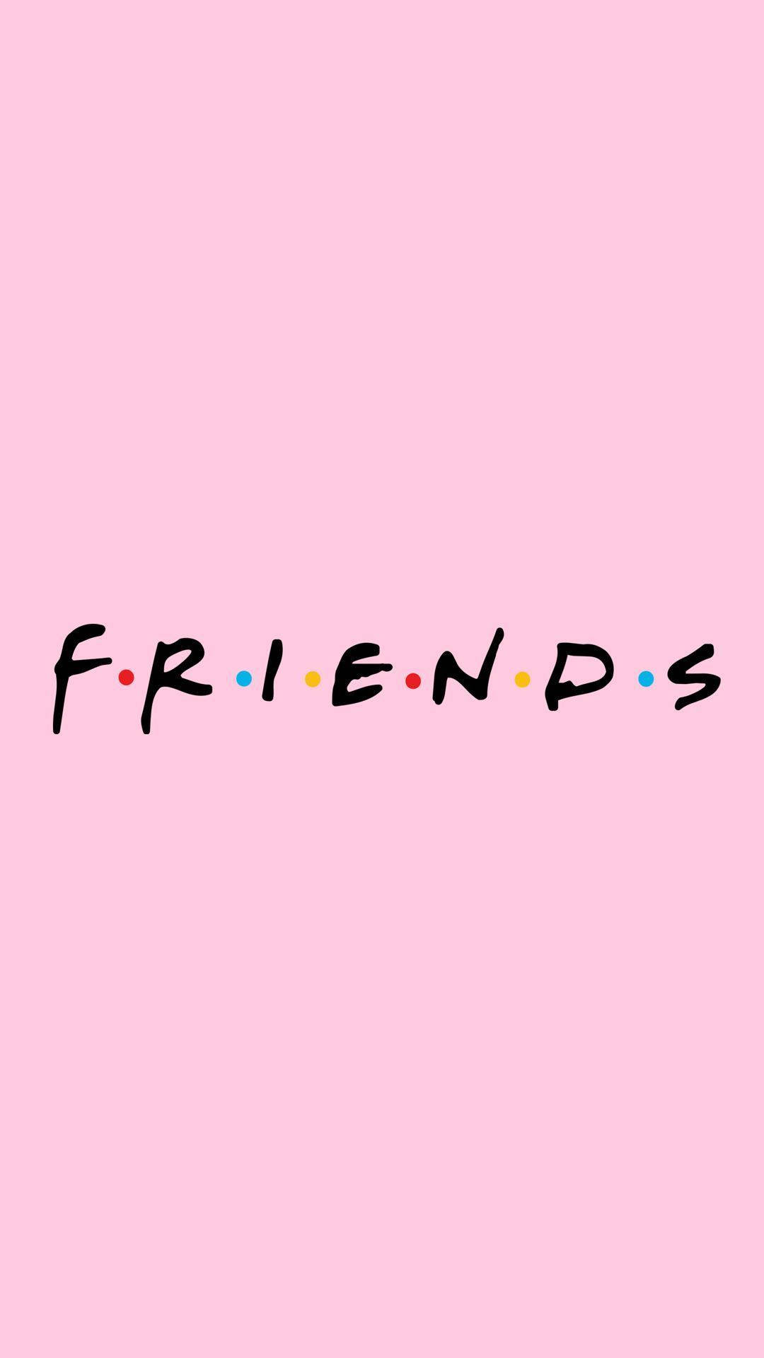 Friends Aesthetic Pembe Duvar Kağıdı