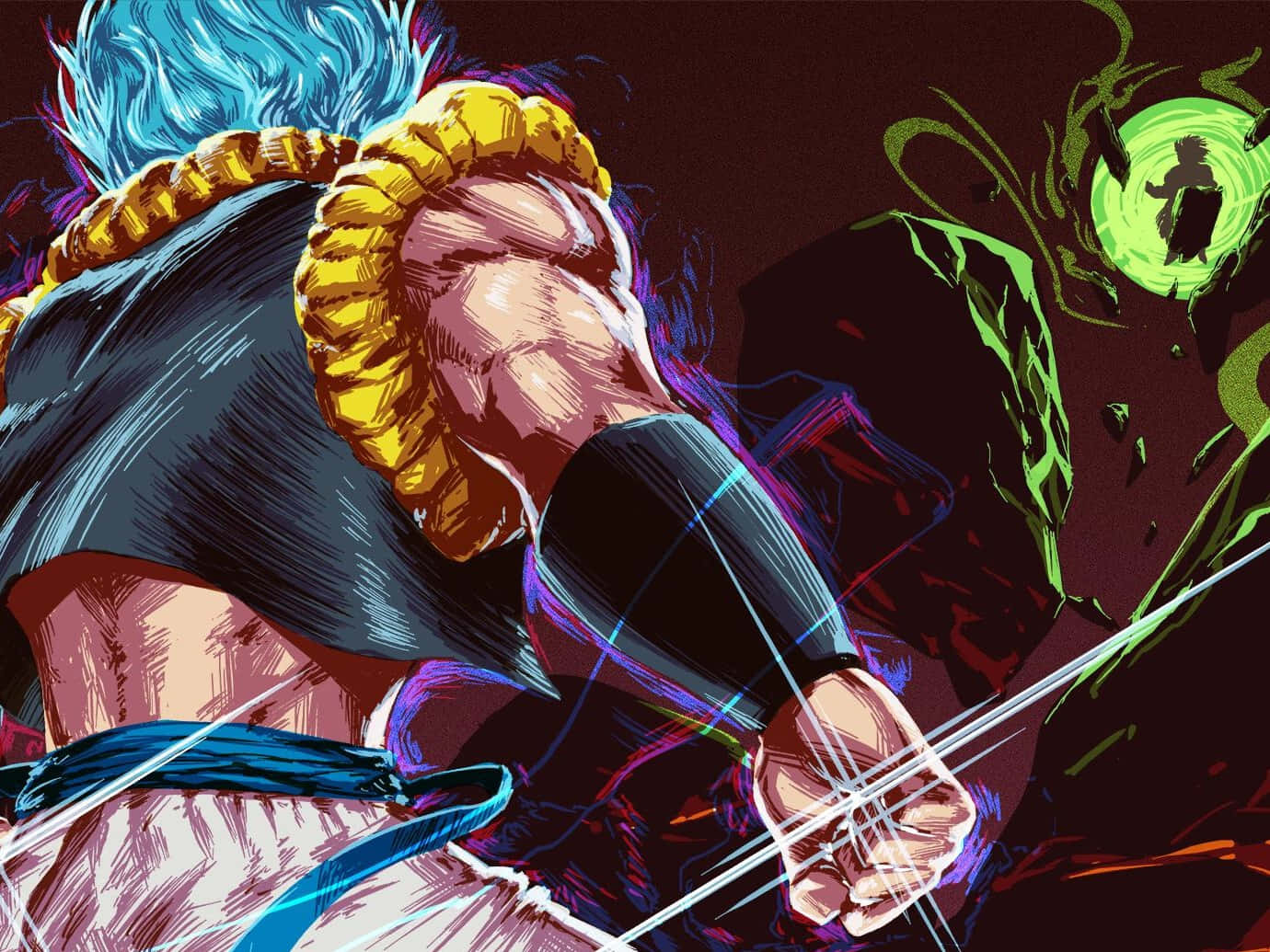 Frieza ve Goku, Dragon Ball Super: Broly'nin heyecan verici aksiyonunda Broly'ye karşı savaşıyor Duvar Kağıdı