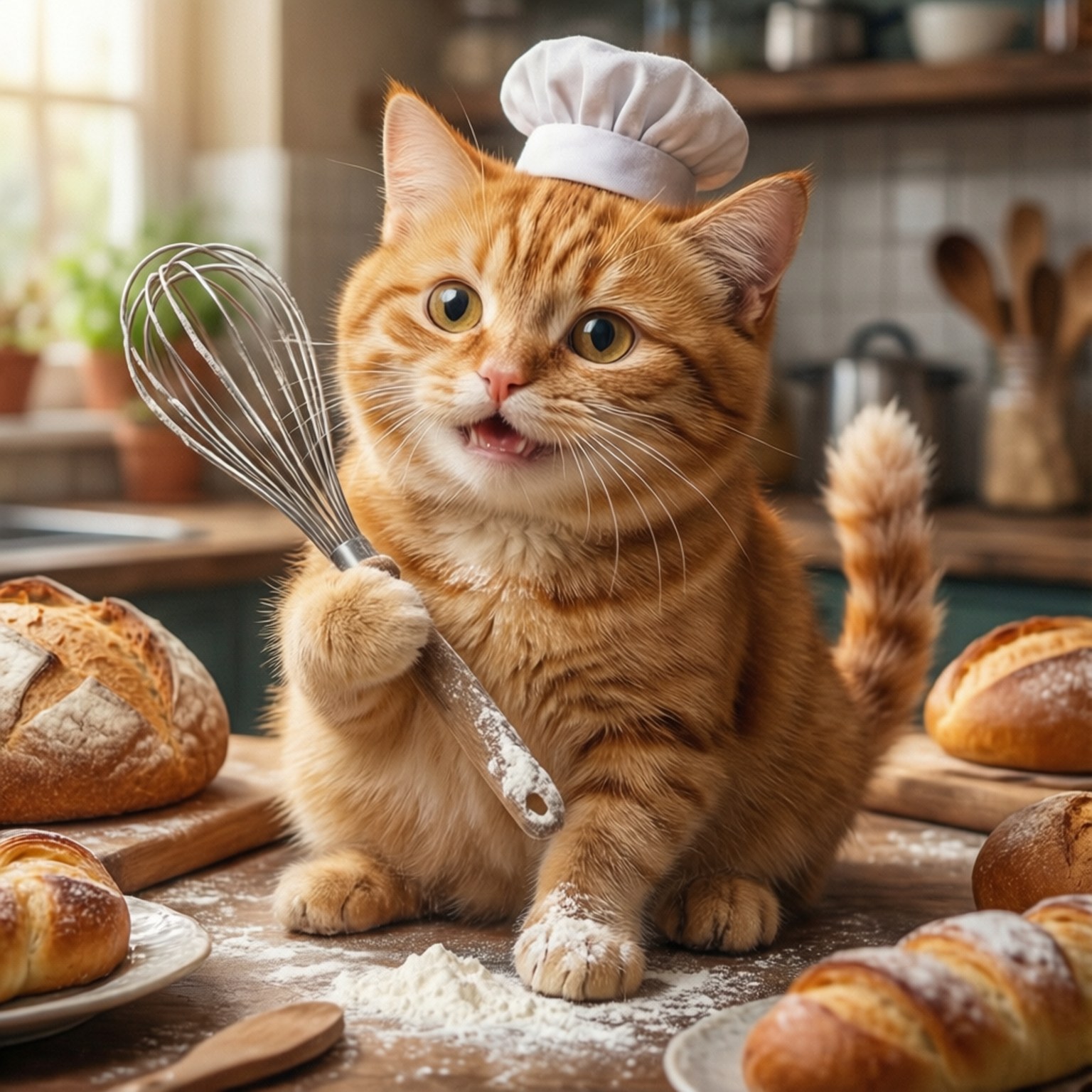 Fırıncı Kedi Duvar Kağıdı