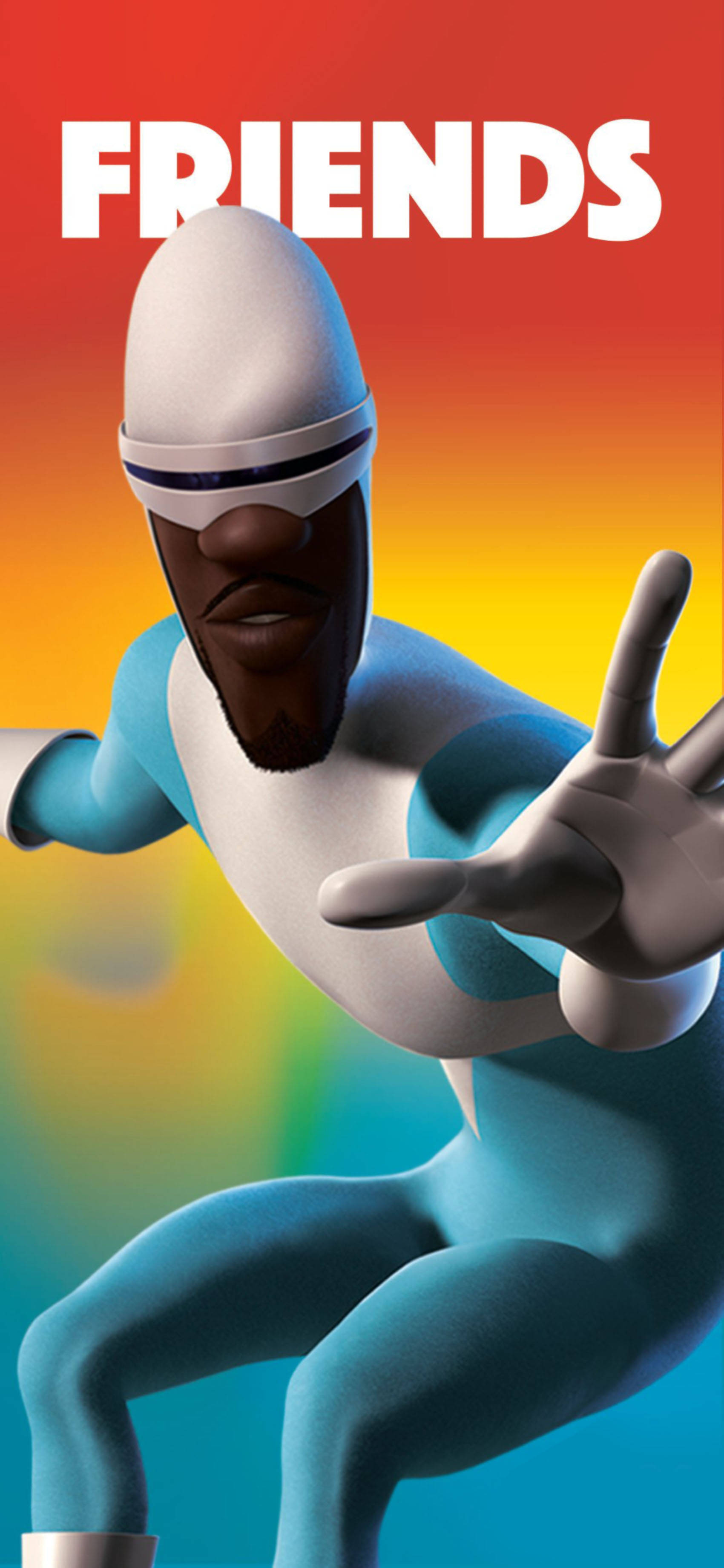 Frozone Renkli Grafik Duvar Kağıdı
