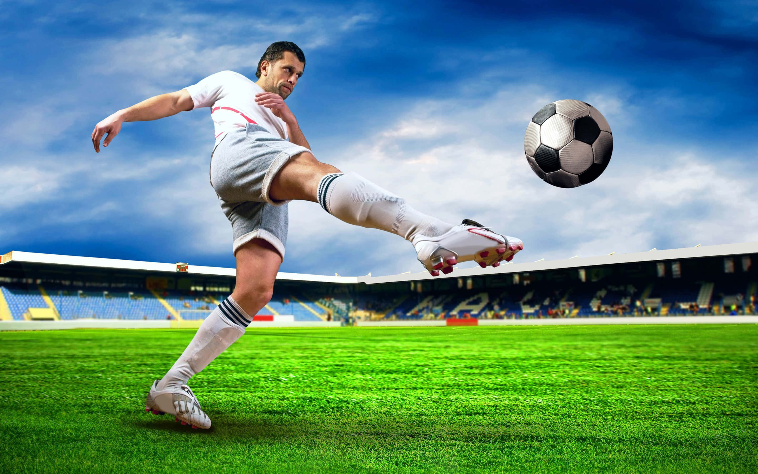 Futbol 4K ve Bir Futbolcu Duvar Kağıdı