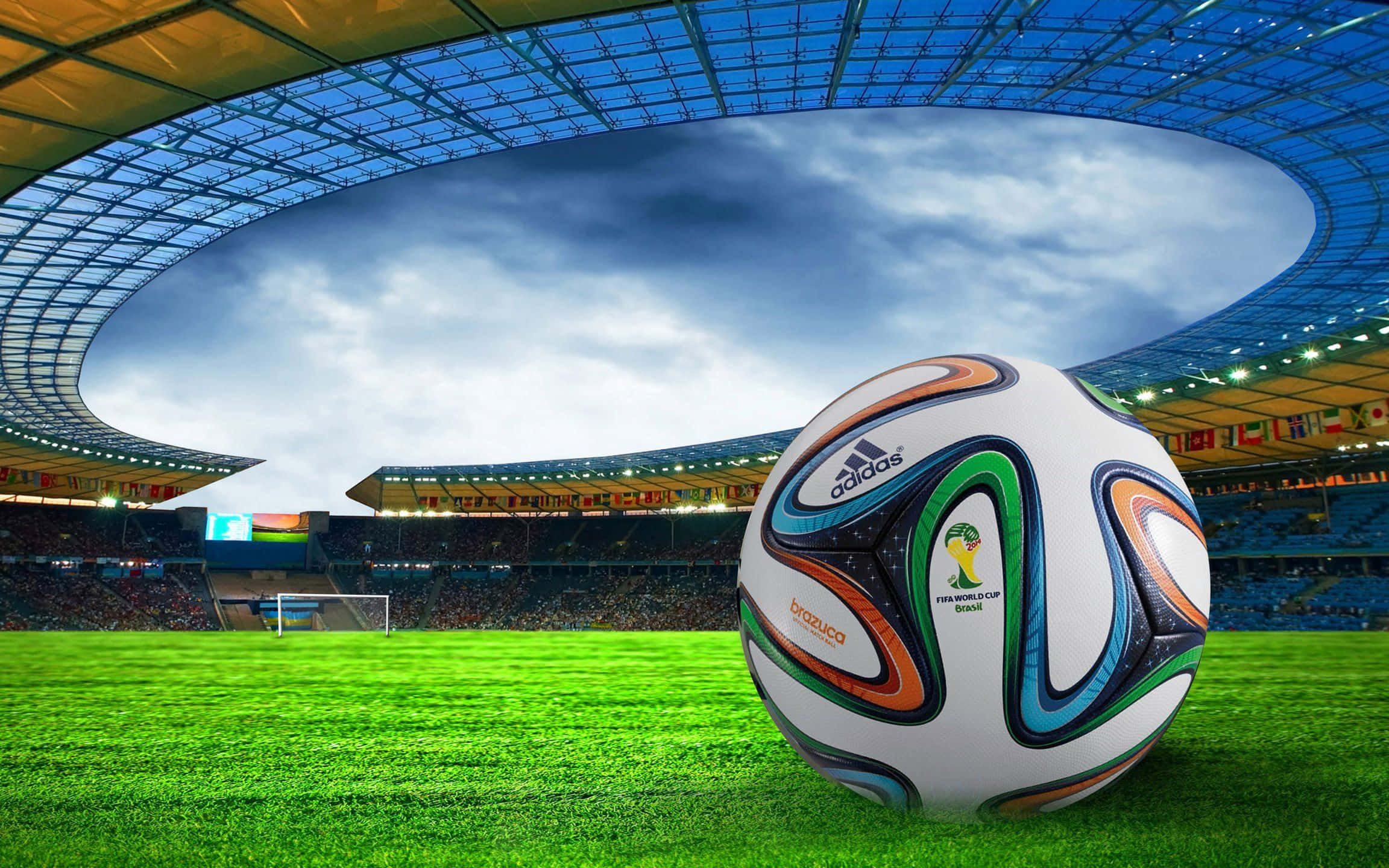Futbol Galaksi Topu Yerde Duvar Kağıdı