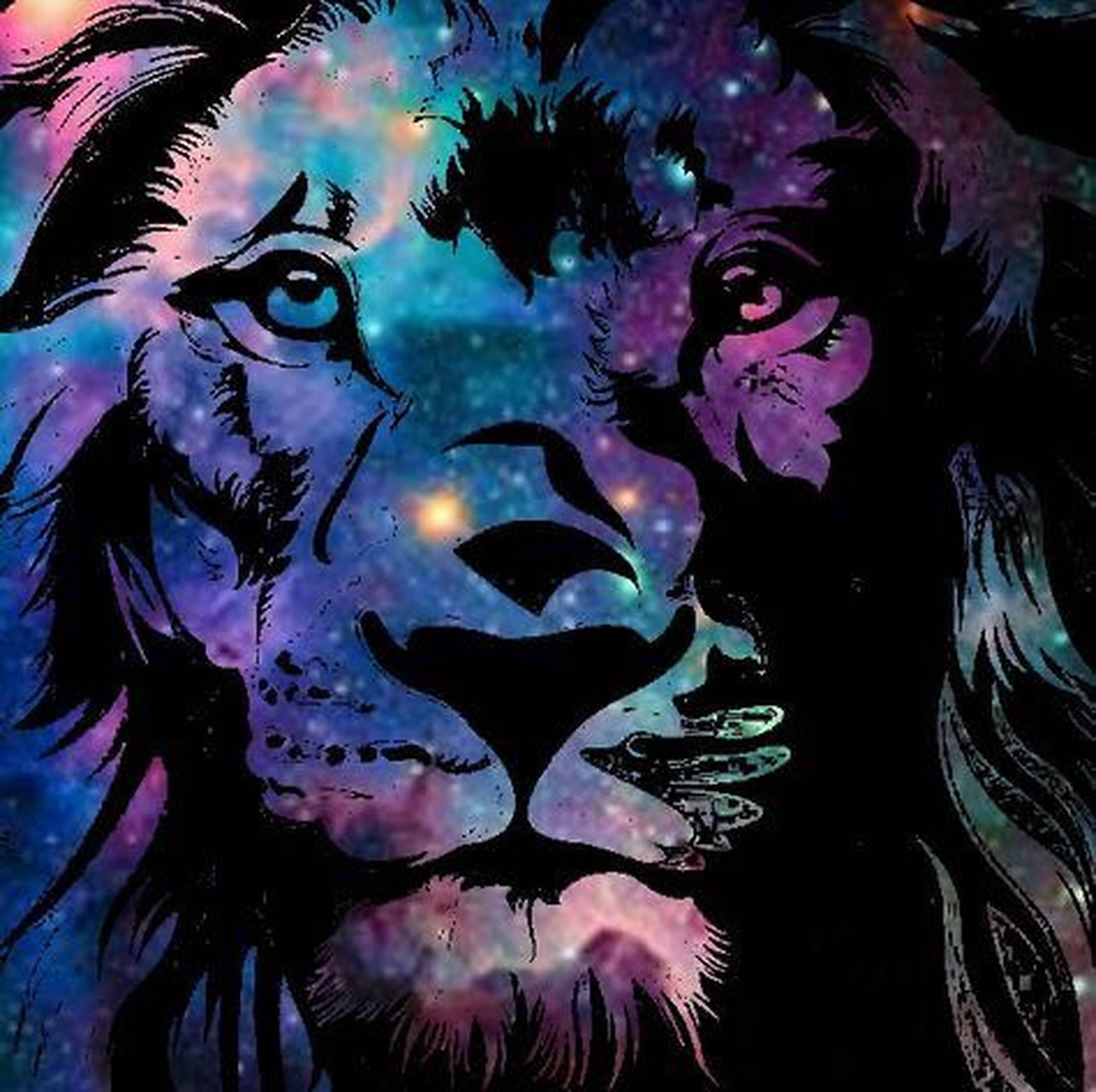 Galaxy Aslan Yüzü Duvar Kağıdı