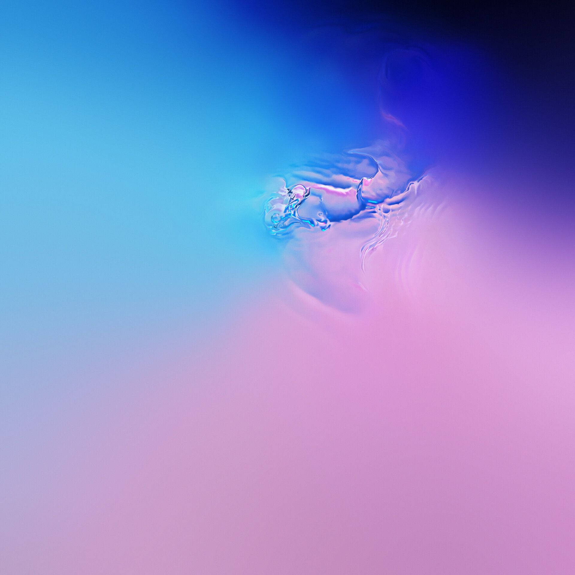 Galaxy S10 Pembe ve Mavi Su Duvar Kağıdı