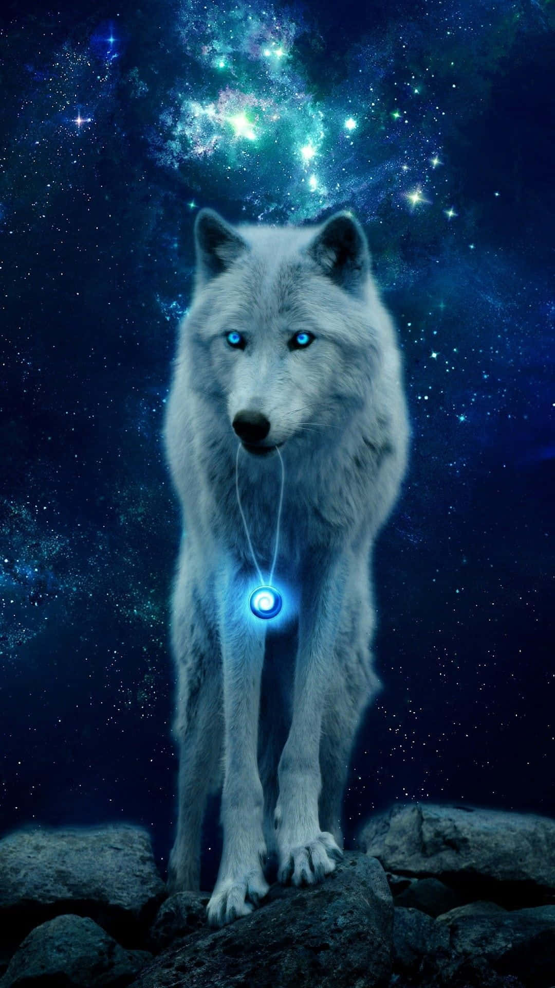 Galaxy Wolves Masaüstü Kilit Ekranı Duvar Kağıdı