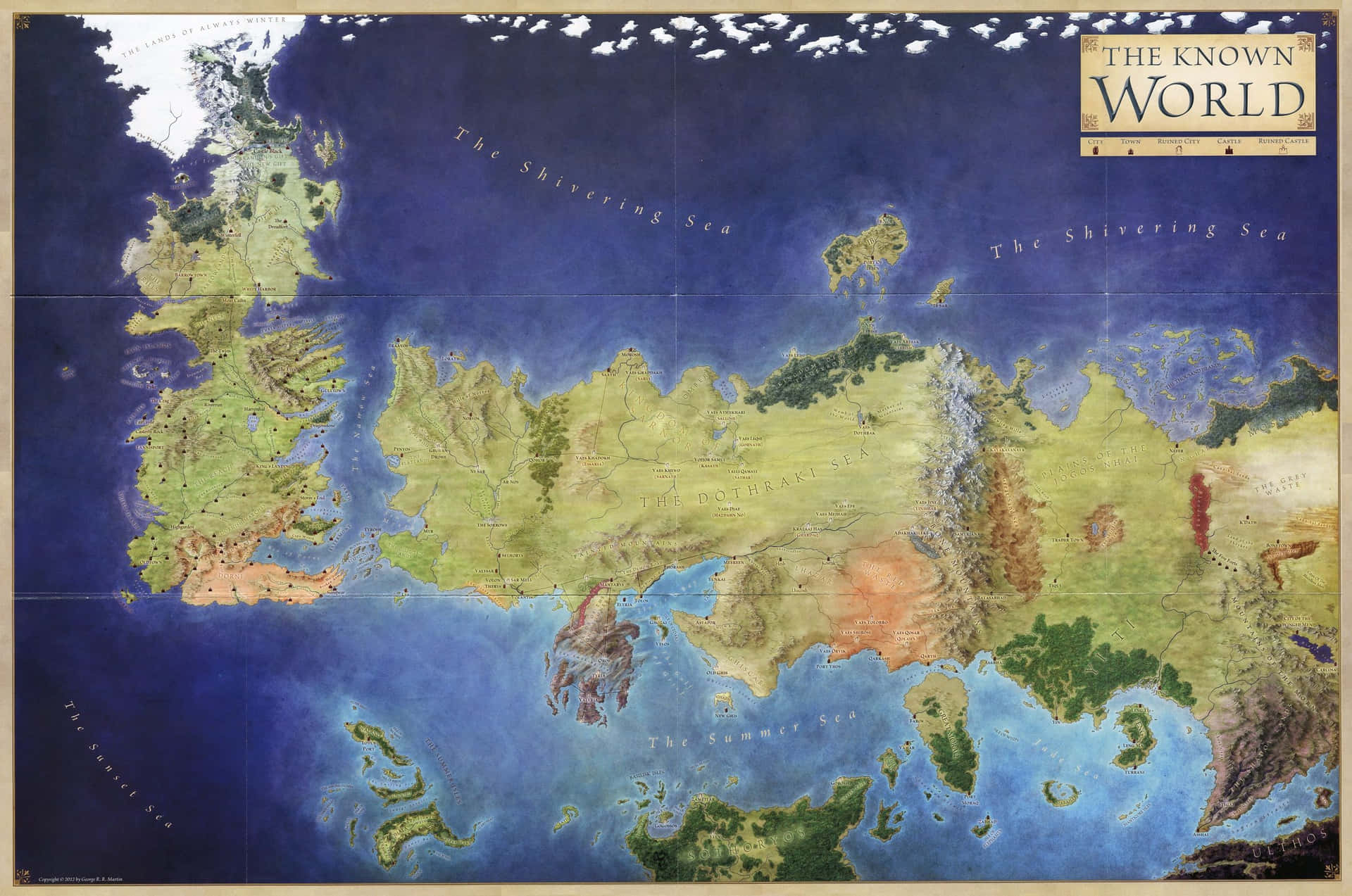 Game of Thrones Haritası — Game of thrones GIF Duvar Kağıdı