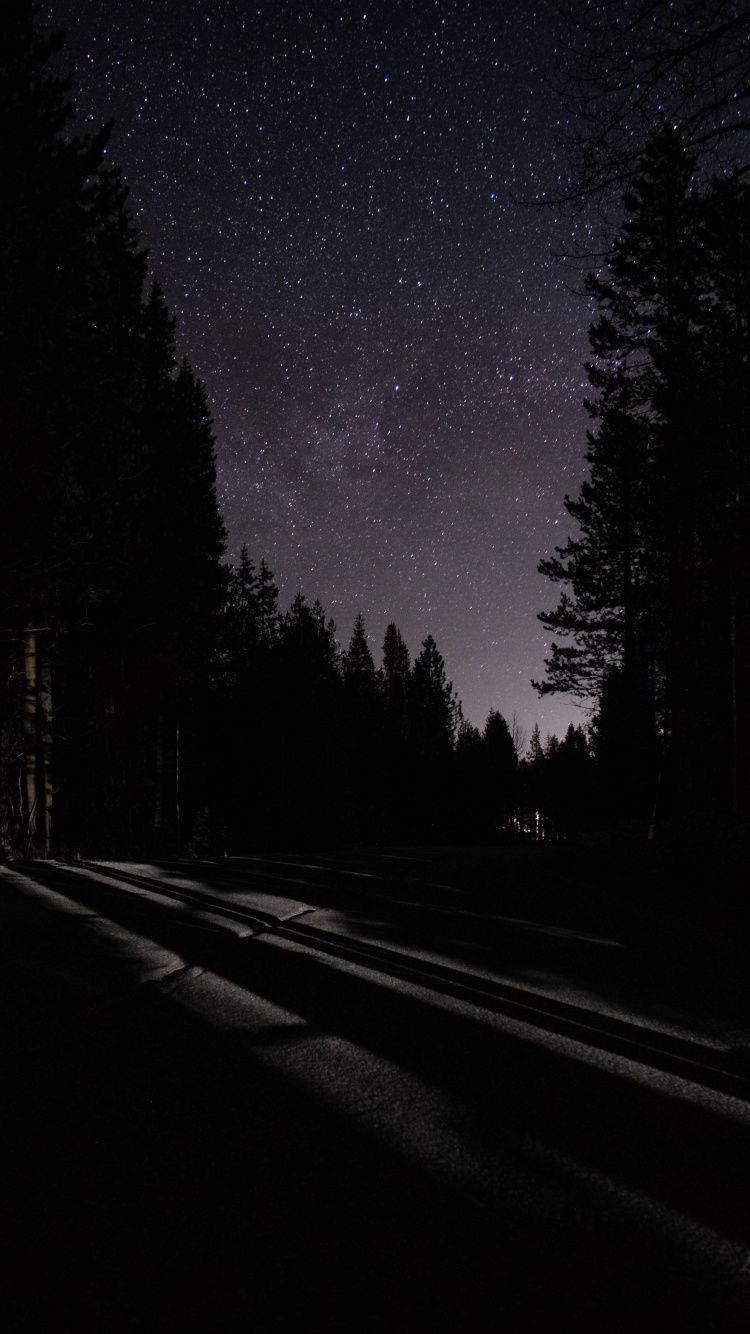 Gece Gökyüzü Güzel Estetik Duvar Kağıdı