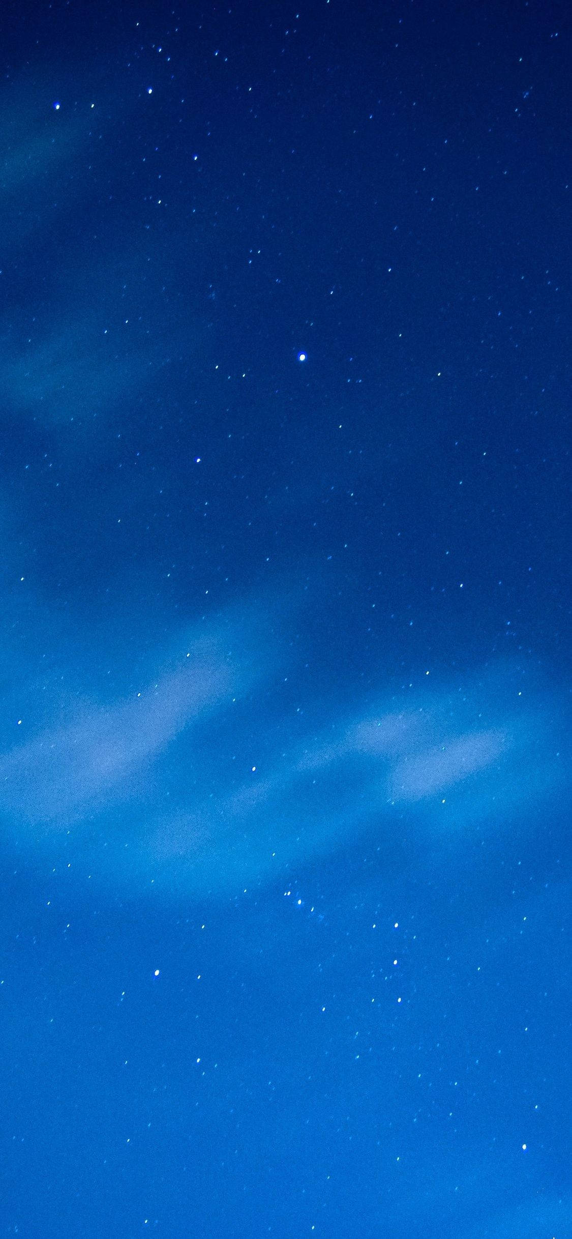 Gece Gökyüzü Mavi iPhone Duvar Kağıdı