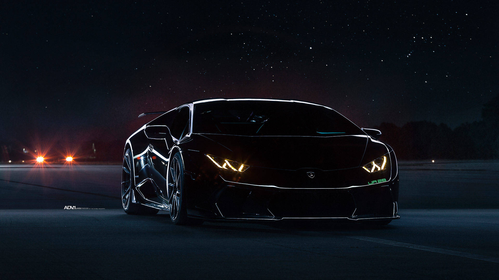 Gece Siyah Lamborghini Duvar Kağıdı