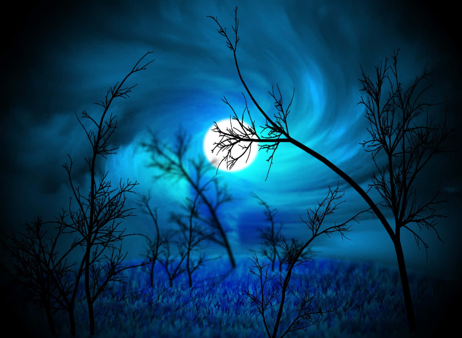 Gece yarısı gökyüzünün güzelliği Duvar Kağıdı