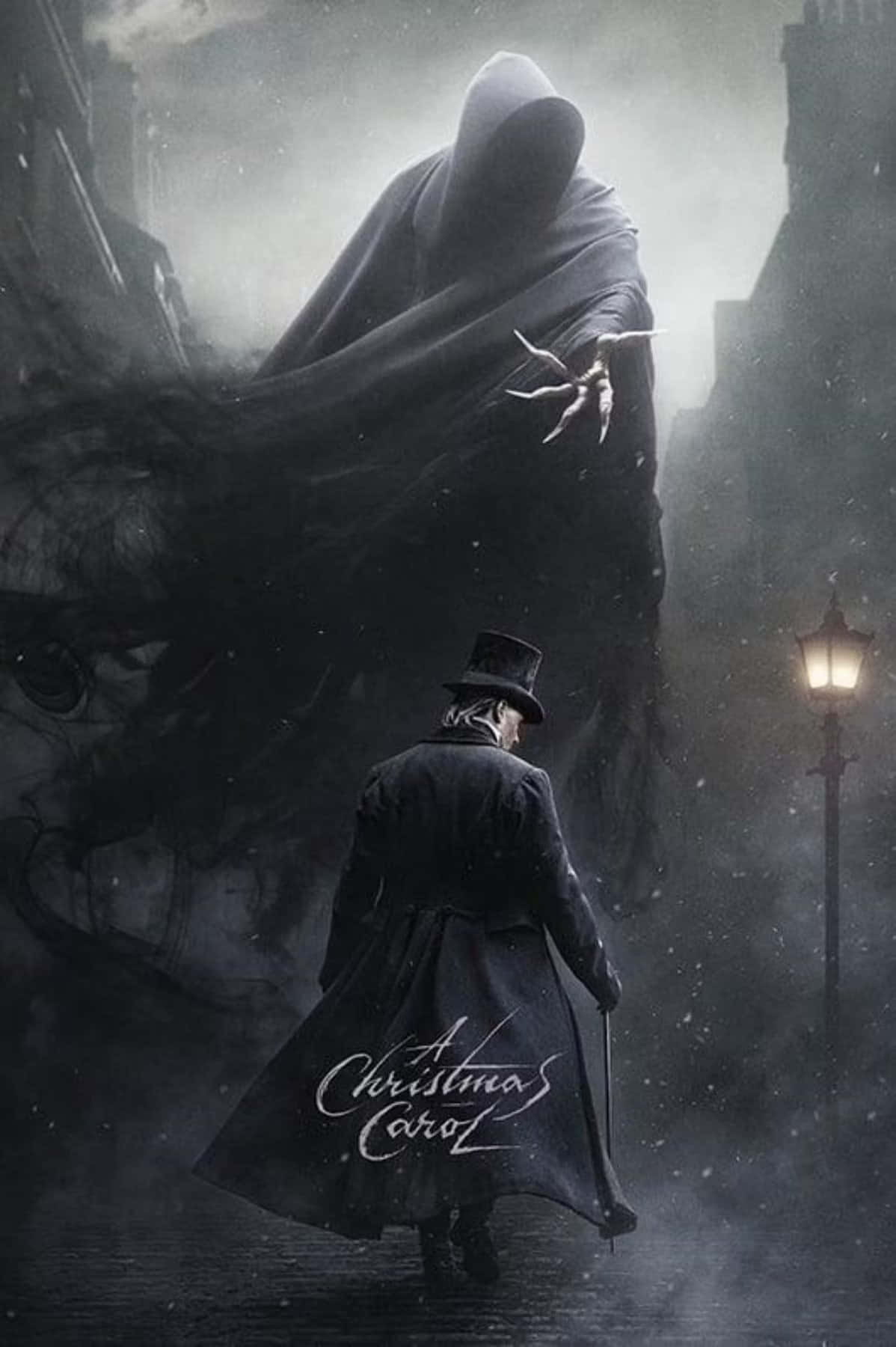 Geçmişin Noel Hayaleti, 'Bir Noel Şarkısı'nda Scrooge'u ziyaret ediyor Duvar Kağıdı