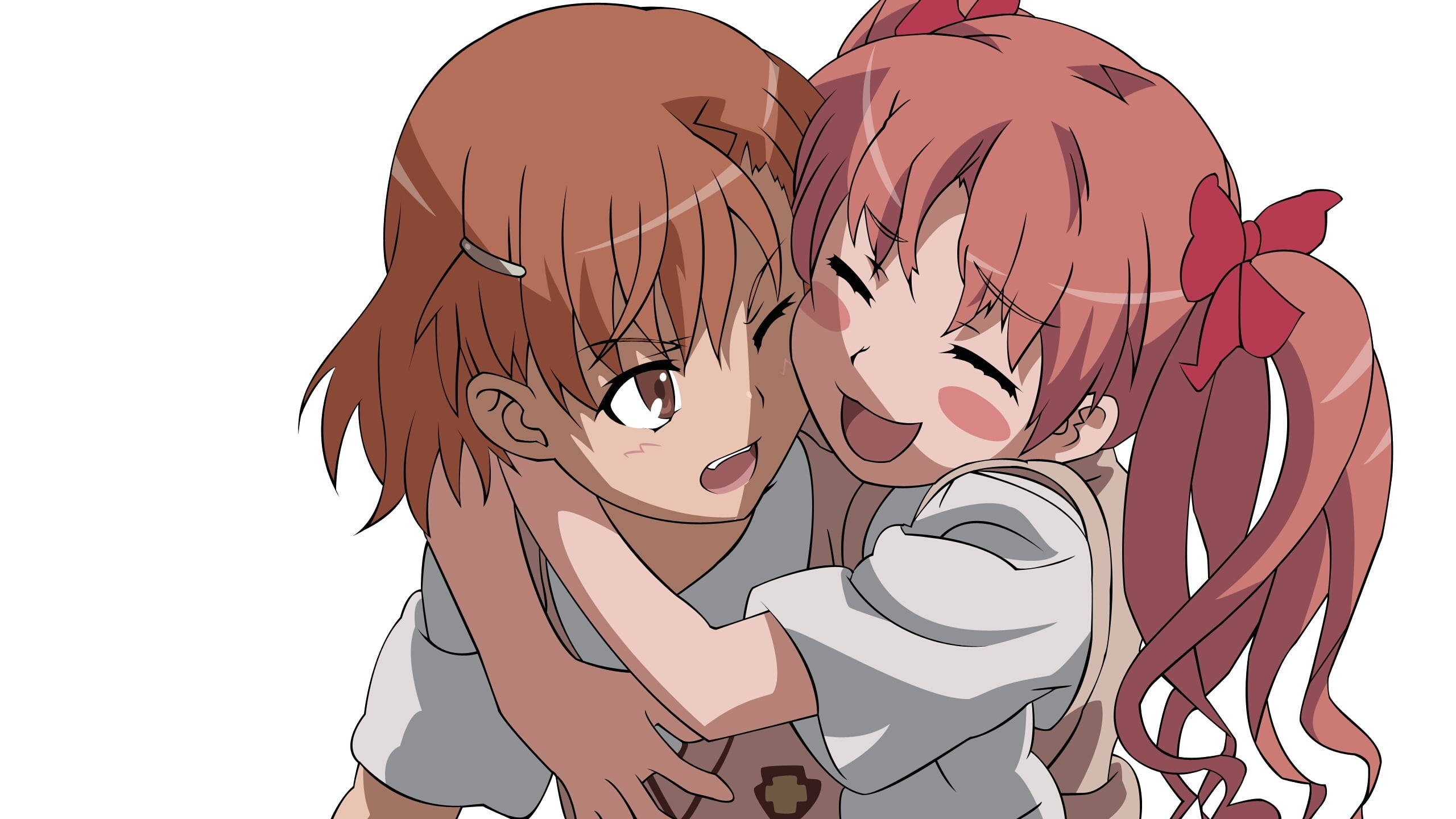 Genç Çift Anime Sarılması Duvar Kağıdı