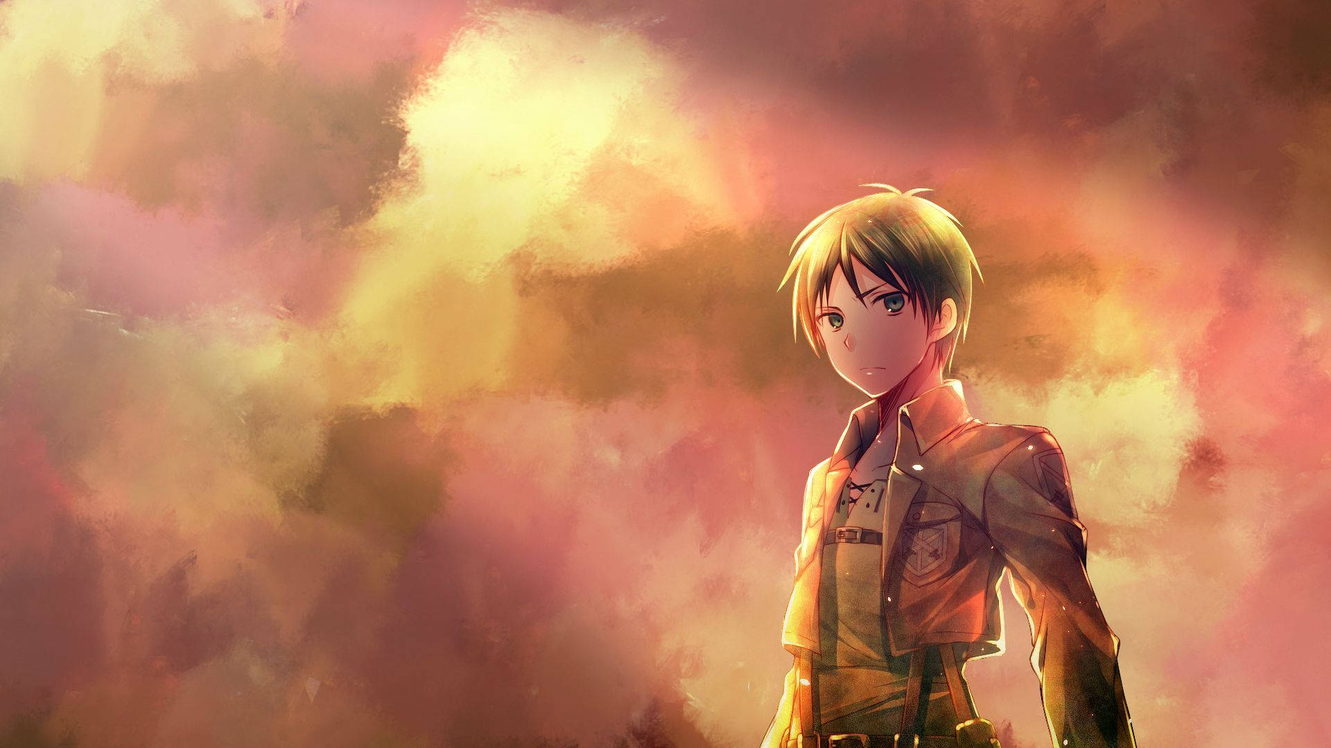 Genç Eren Jaeger, Kudretli Attack On Titan'ını Serbest Bırakıyor Duvar Kağıdı