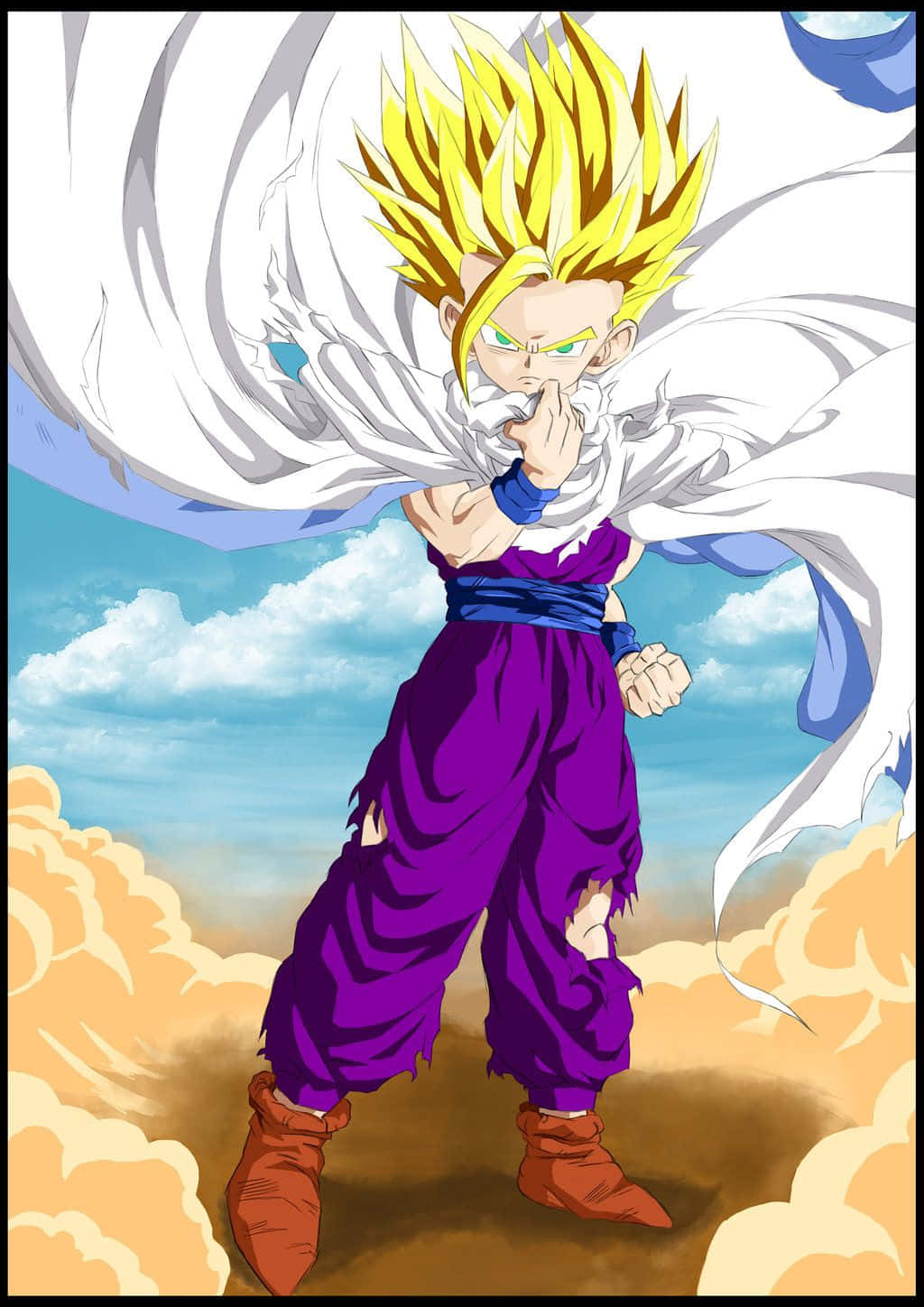 Genç Gohan Estetik Sanat Duvar Kağıdı