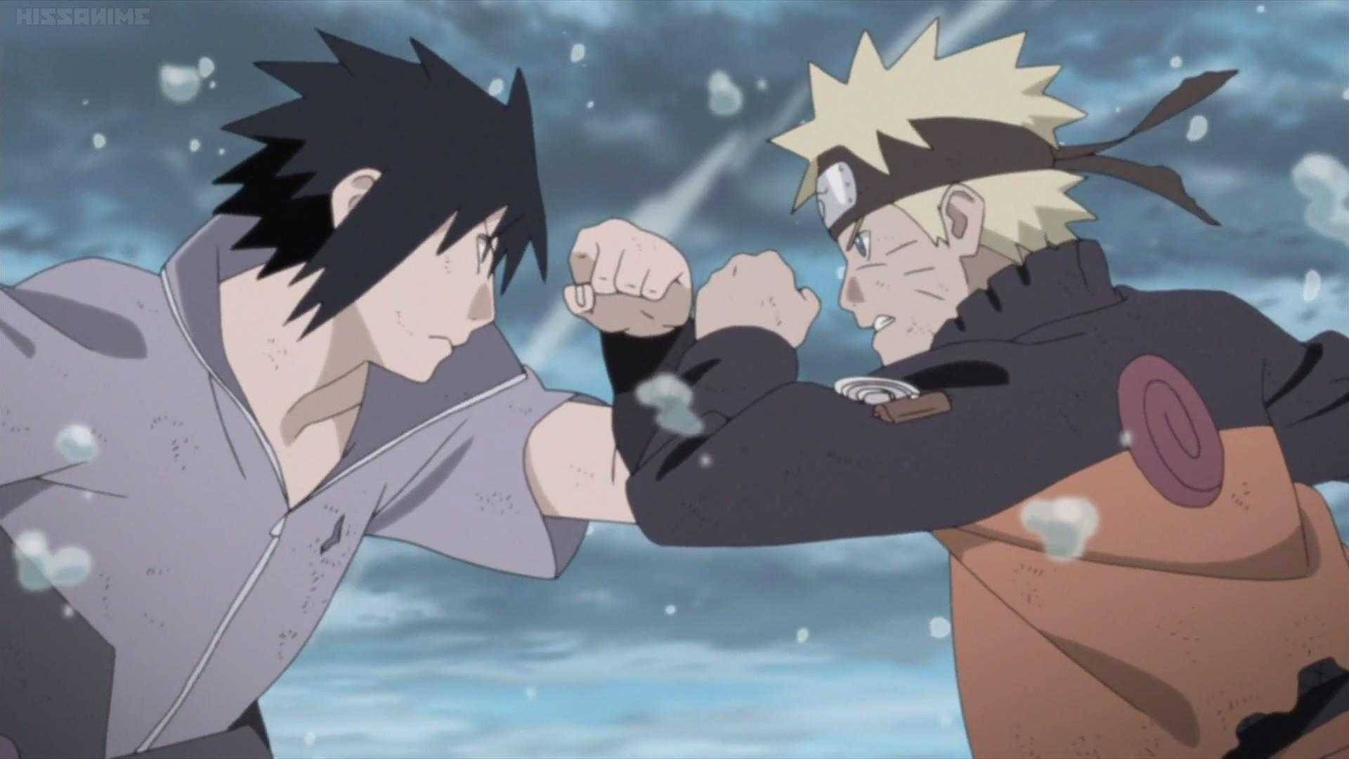 Genç Naruto ve Sasuke Taijutsu Savaşı Duvar Kağıdı